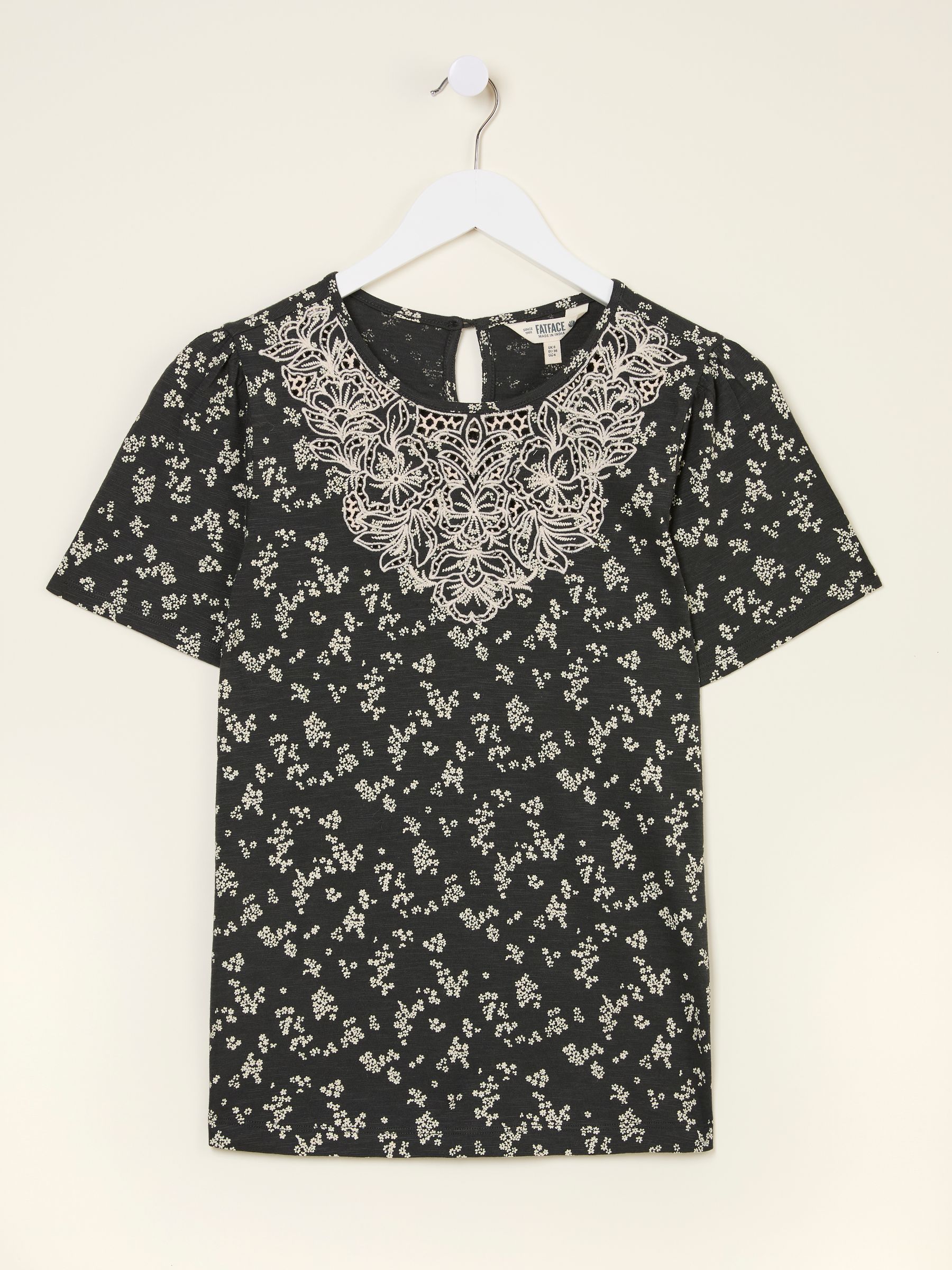 Leoni Black Mono Ditsy T Shirt - Image 5 of 5