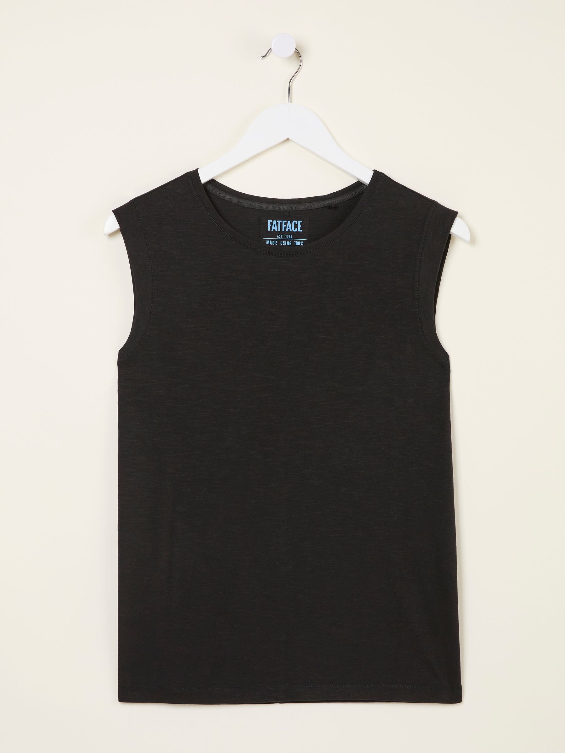 Tia Black Jersey Tank Top - Image 5 of 5