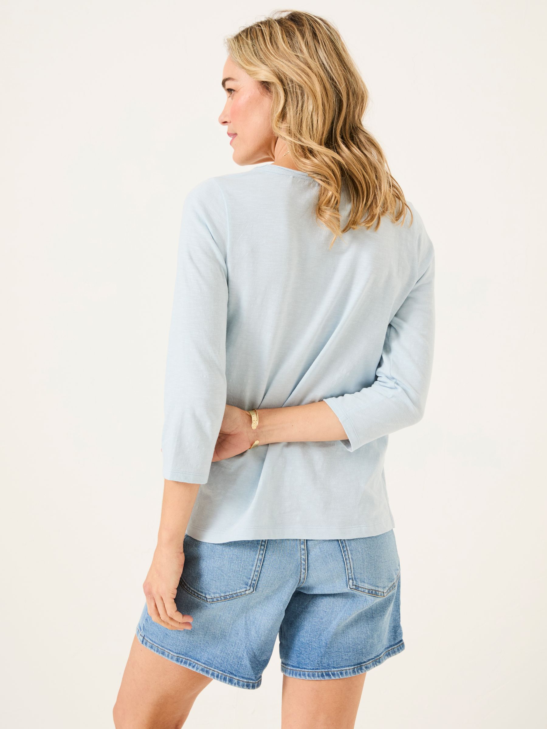 Porter Pale Blue 100% Cotton T-Shirt - Image 2 of 5