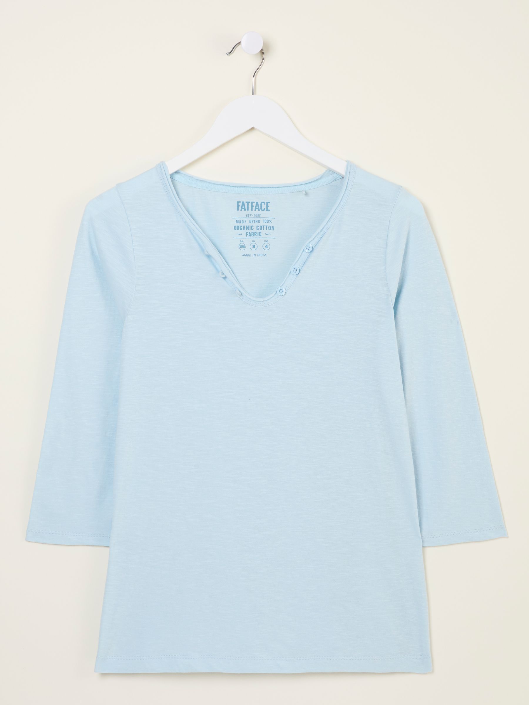Porter Pale Blue 100% Cotton T-Shirt - Image 5 of 5