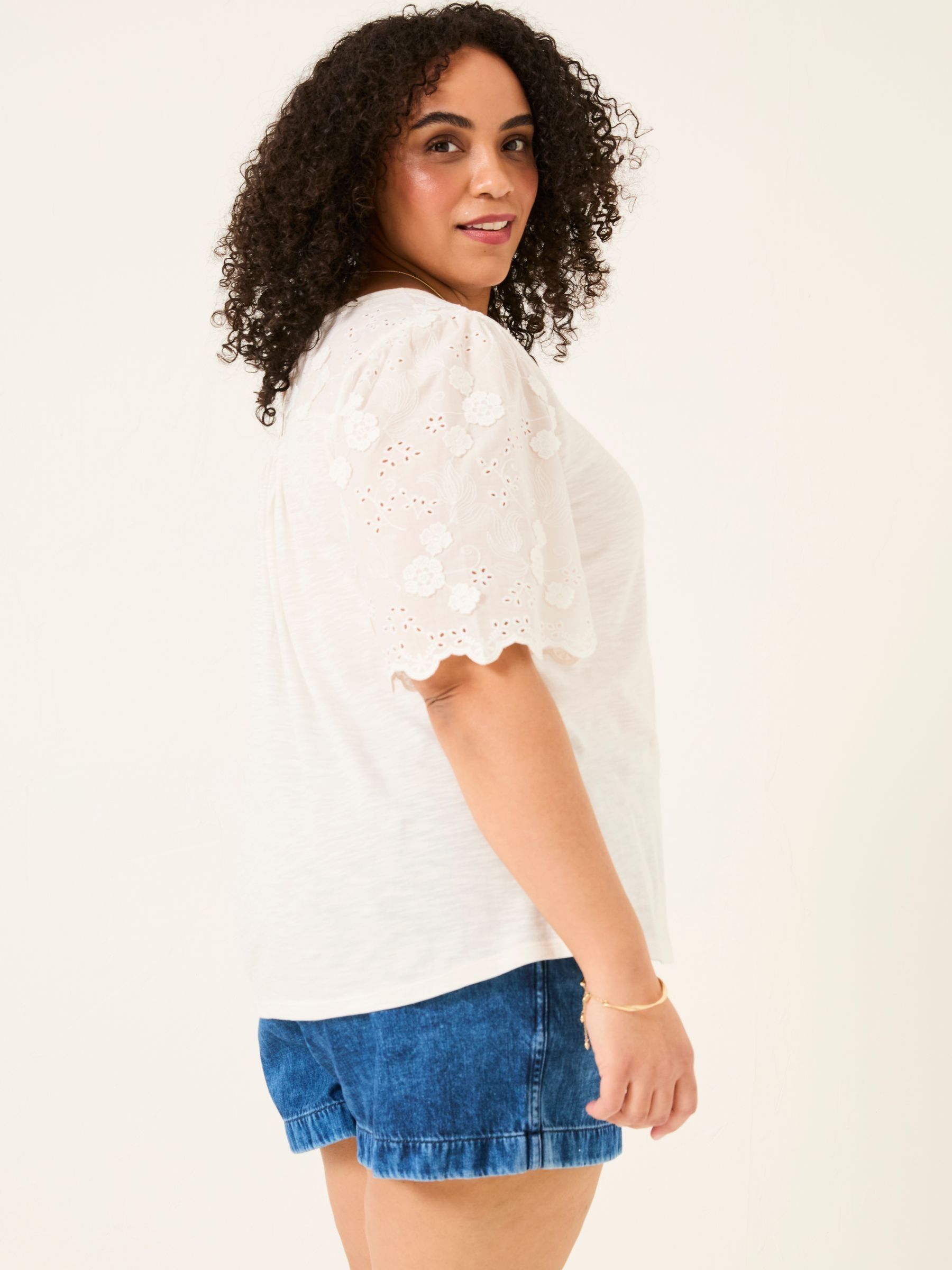 Ivory Pretty Broderie Top - Image 7 of 9