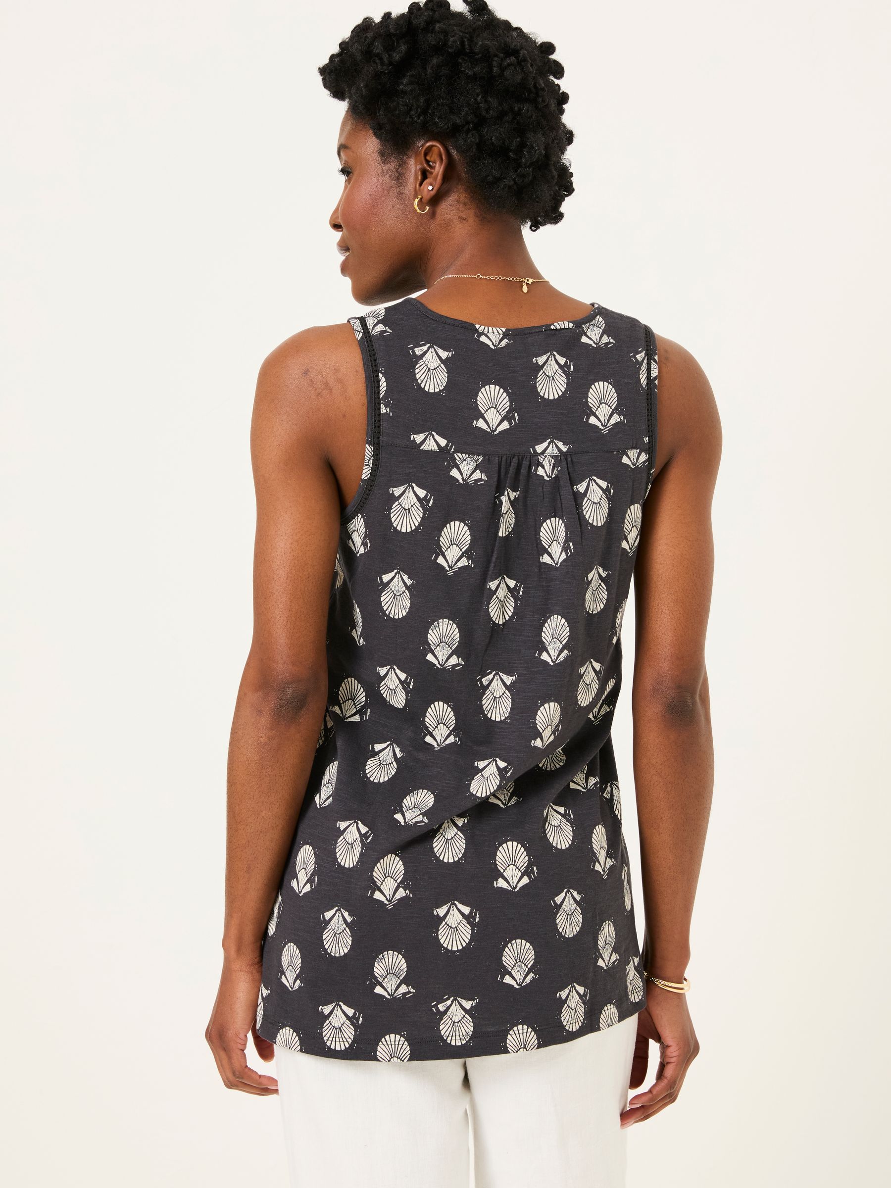Tessa Black Mono Shells Jersey Tunic - Image 2 of 5