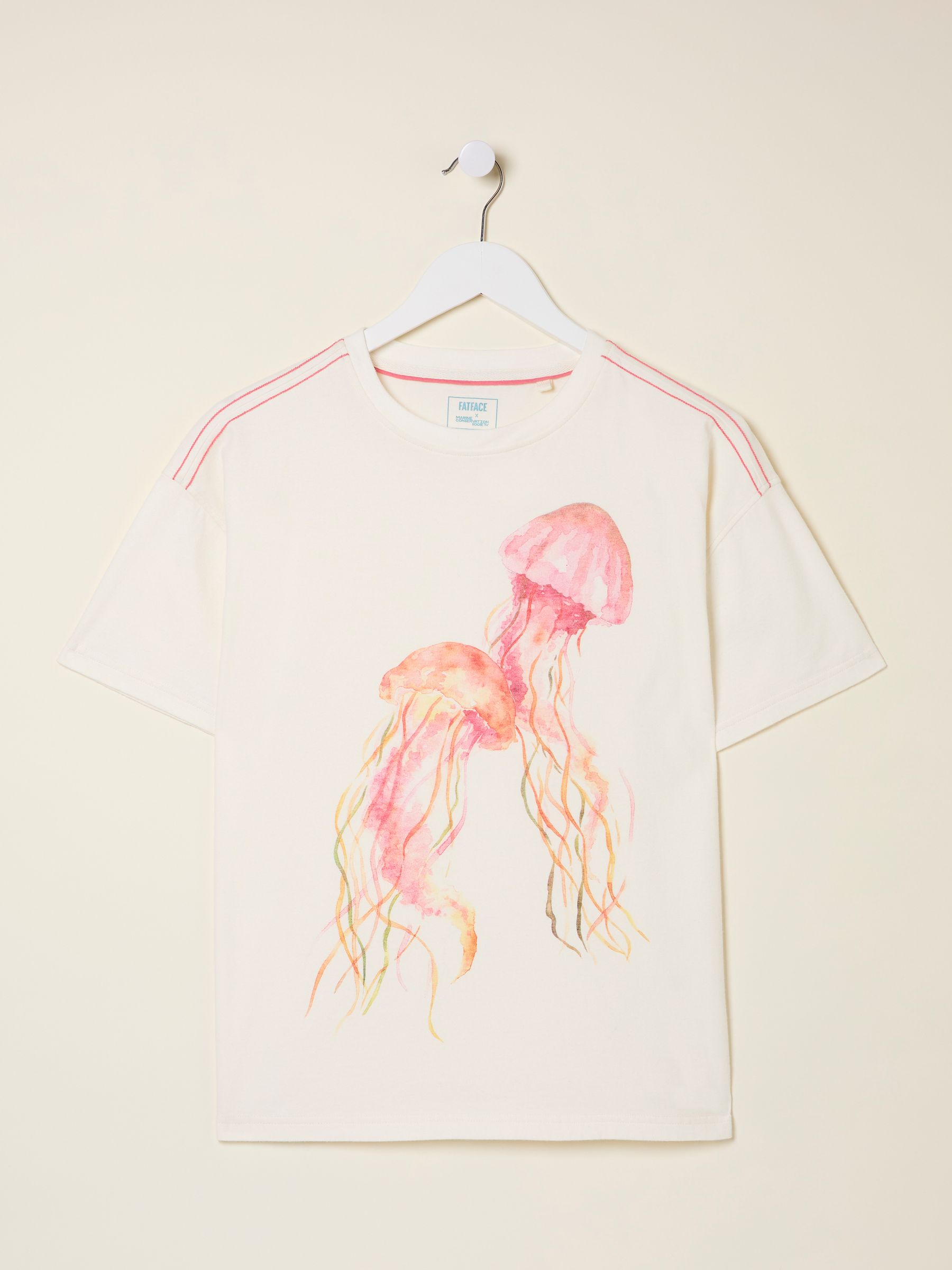 White MCS Jellyfish Graphic T Shirt - Image 5 of 5