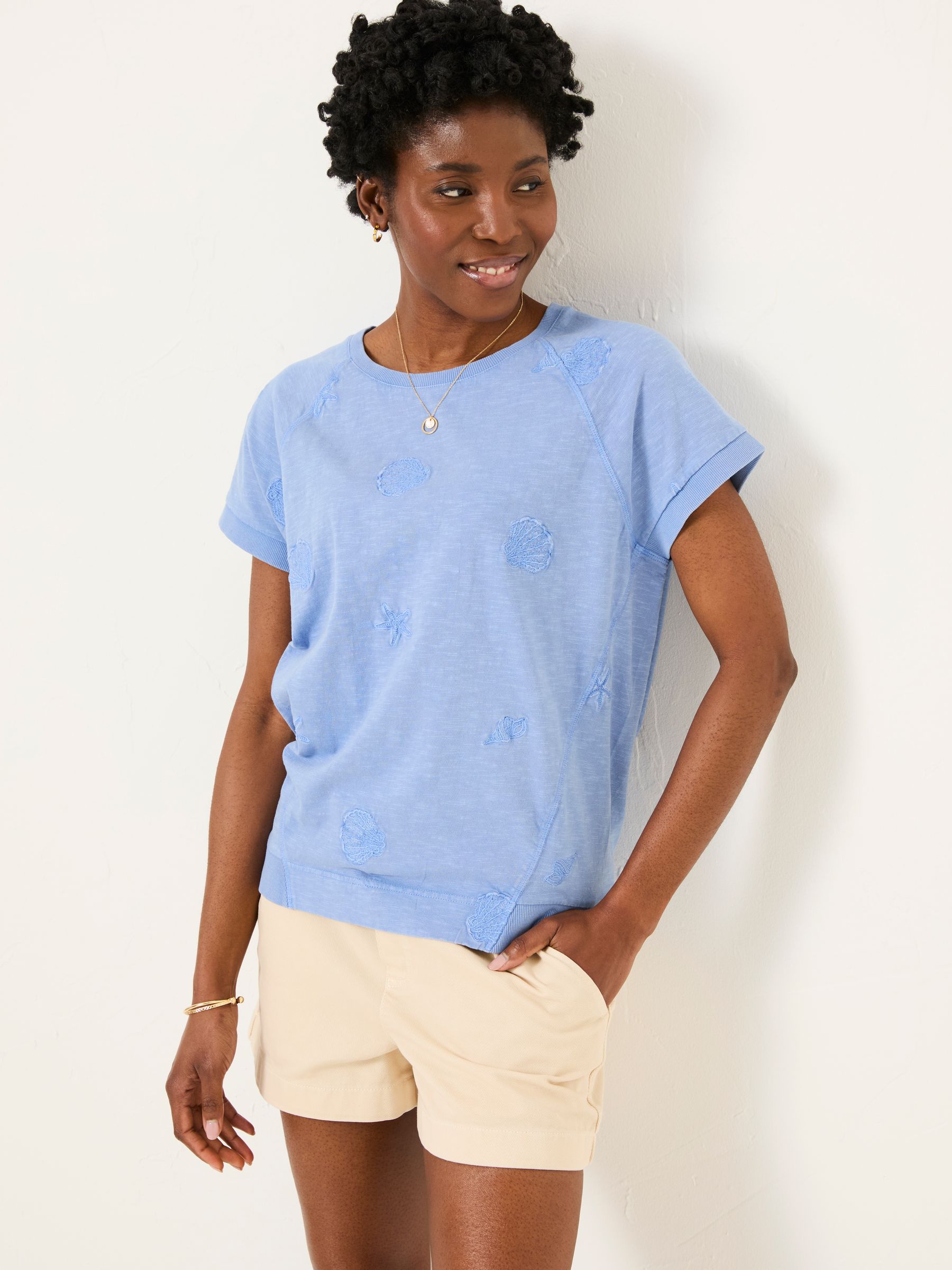 Blue Embroidered MCS TShirt - Image 1 of 5