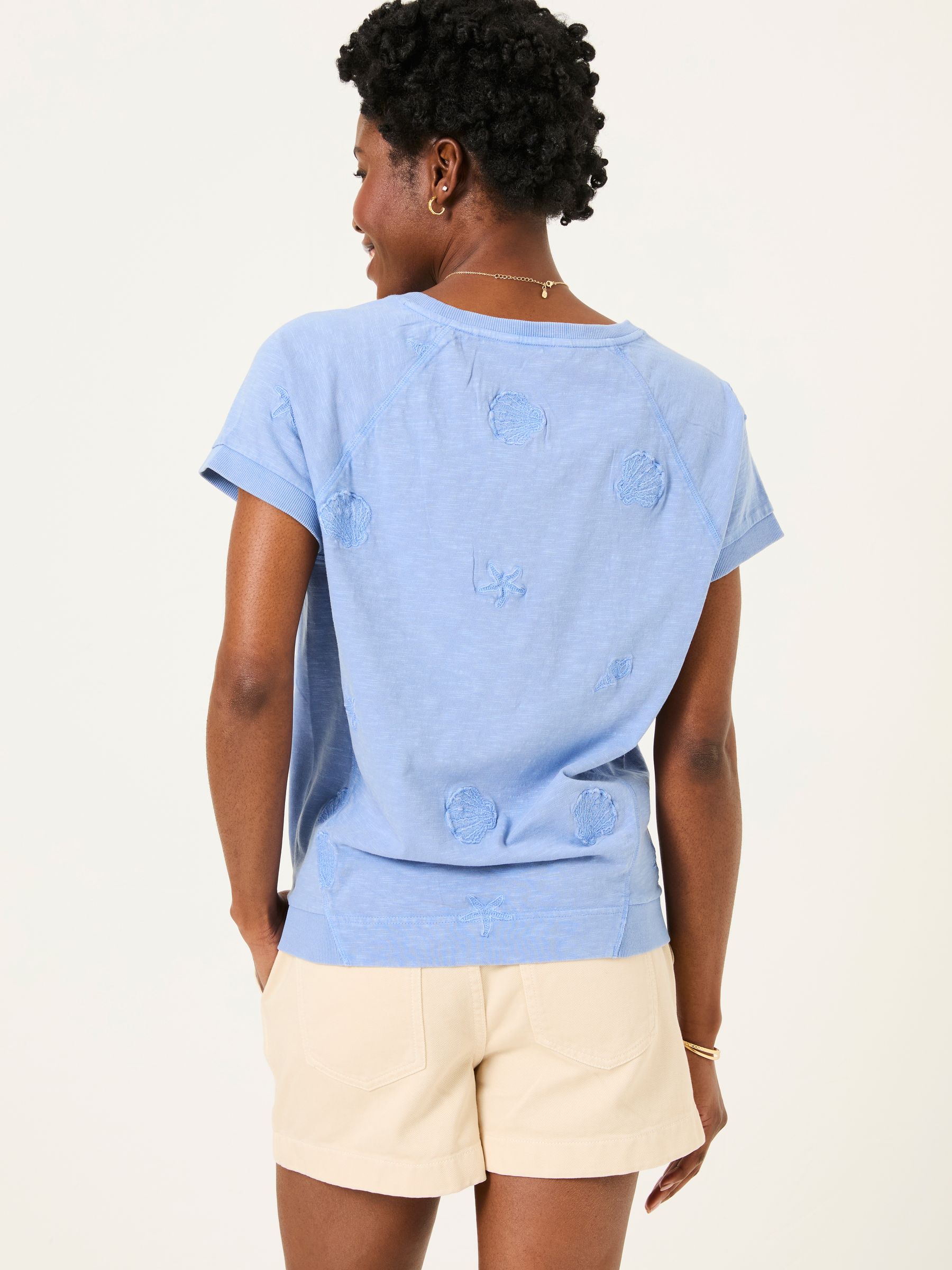 Blue Embroidered MCS TShirt - Image 2 of 5