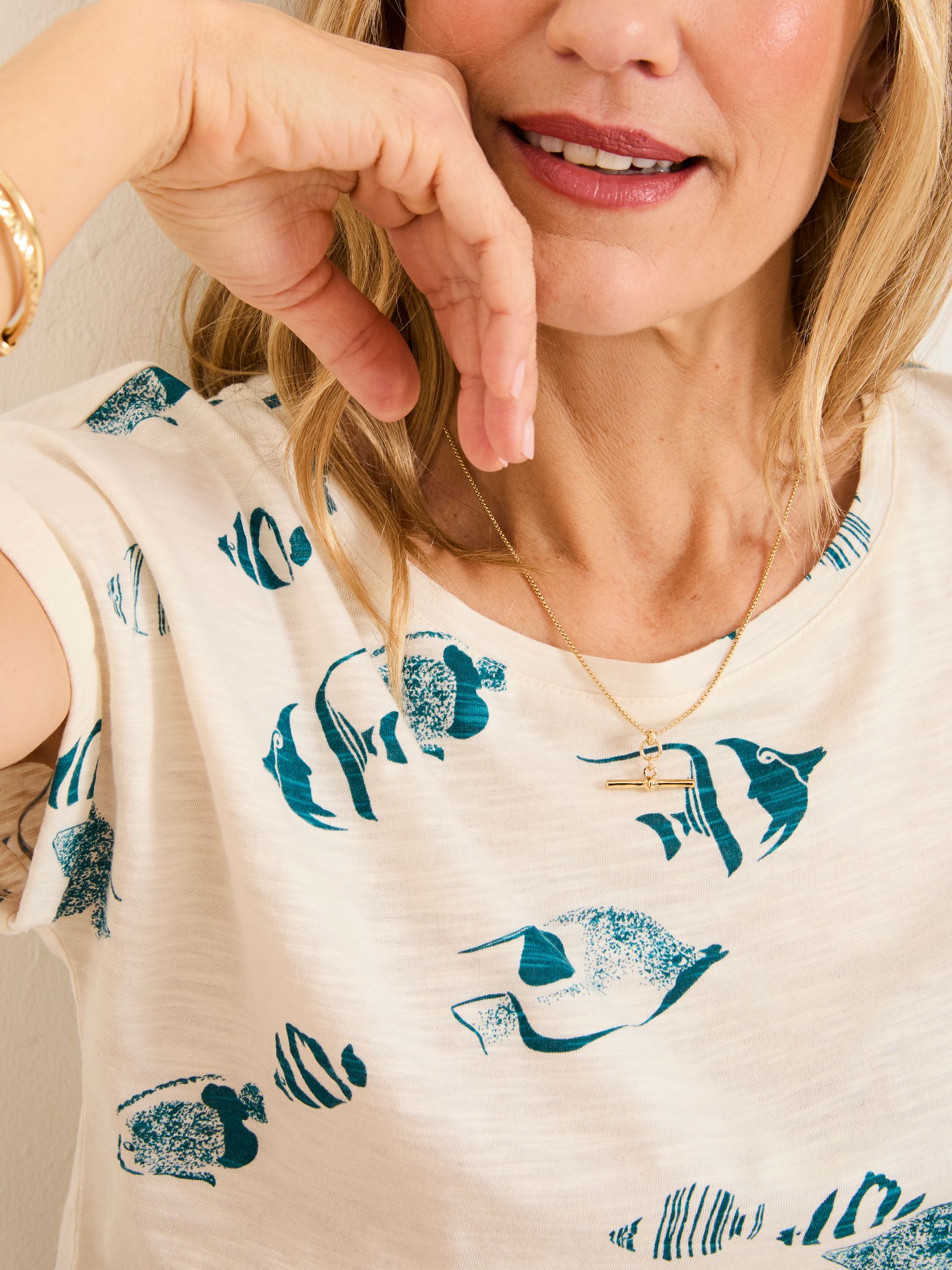 Ivy Ivory Shoal Shoal Printed T Shirt - Image 4 of 5