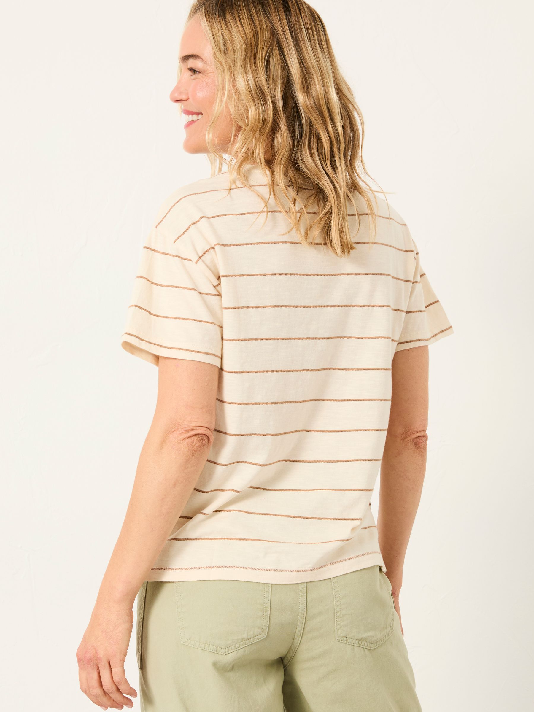 Lily Ivory Stripe T Shirt - Image 2 of 5