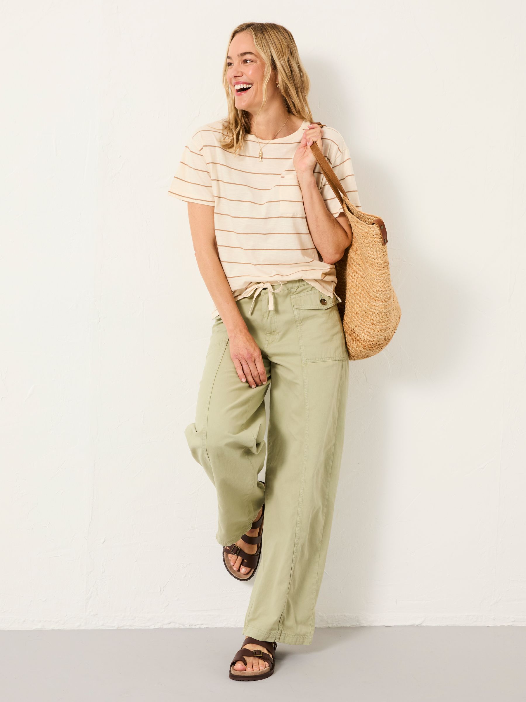 Lily Ivory Stripe T Shirt - Image 3 of 5