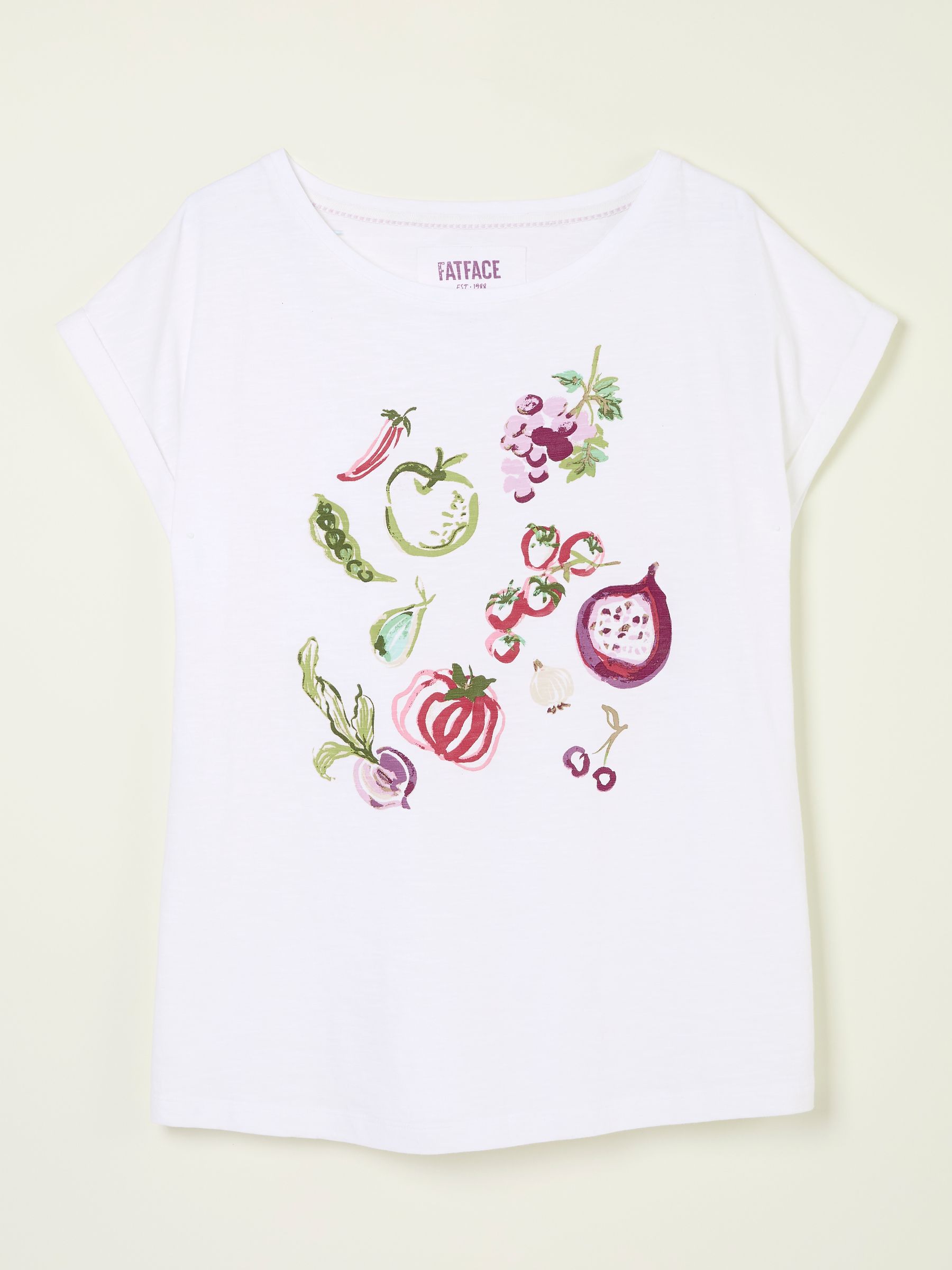 Ivy White Fruit Graphic T Shirt - Image 1 of 1