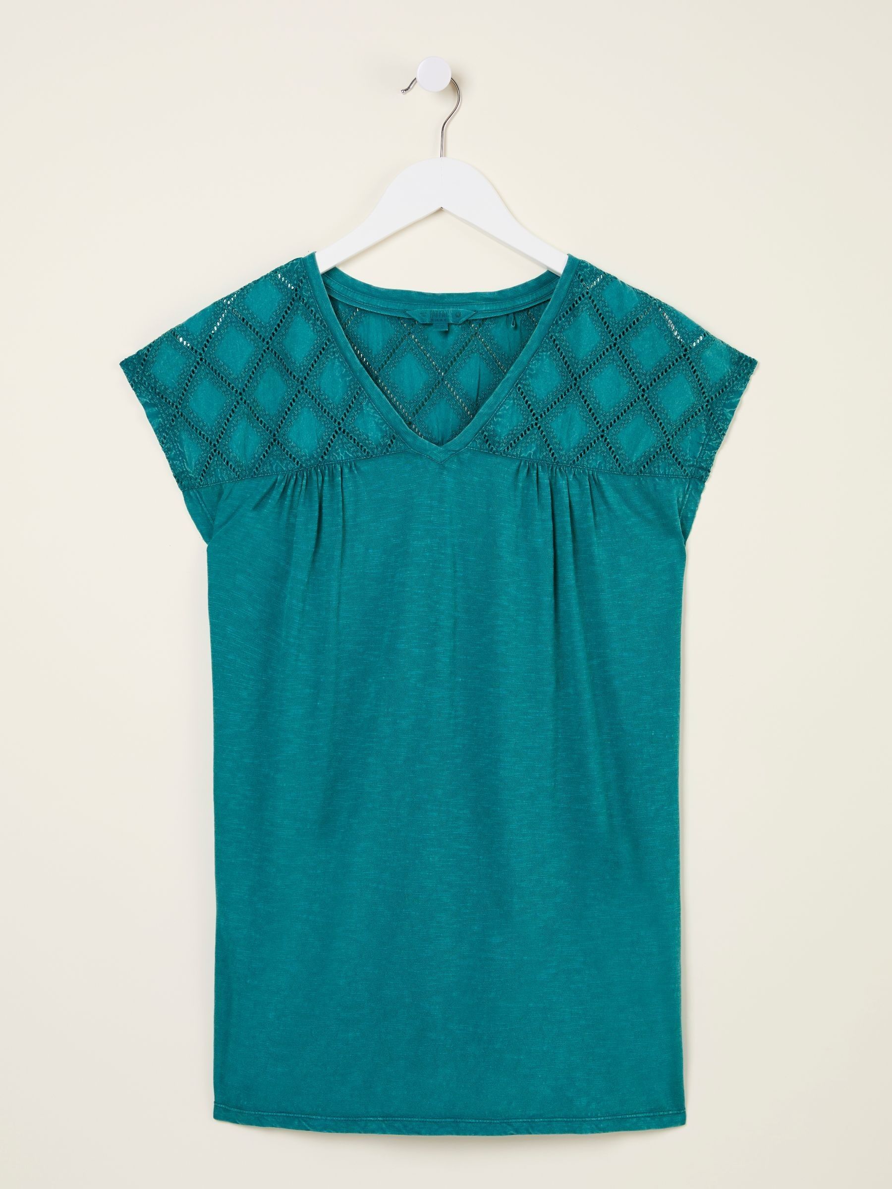Sandi Dark Teal Blue Embroidered Tunic - Image 5 of 5