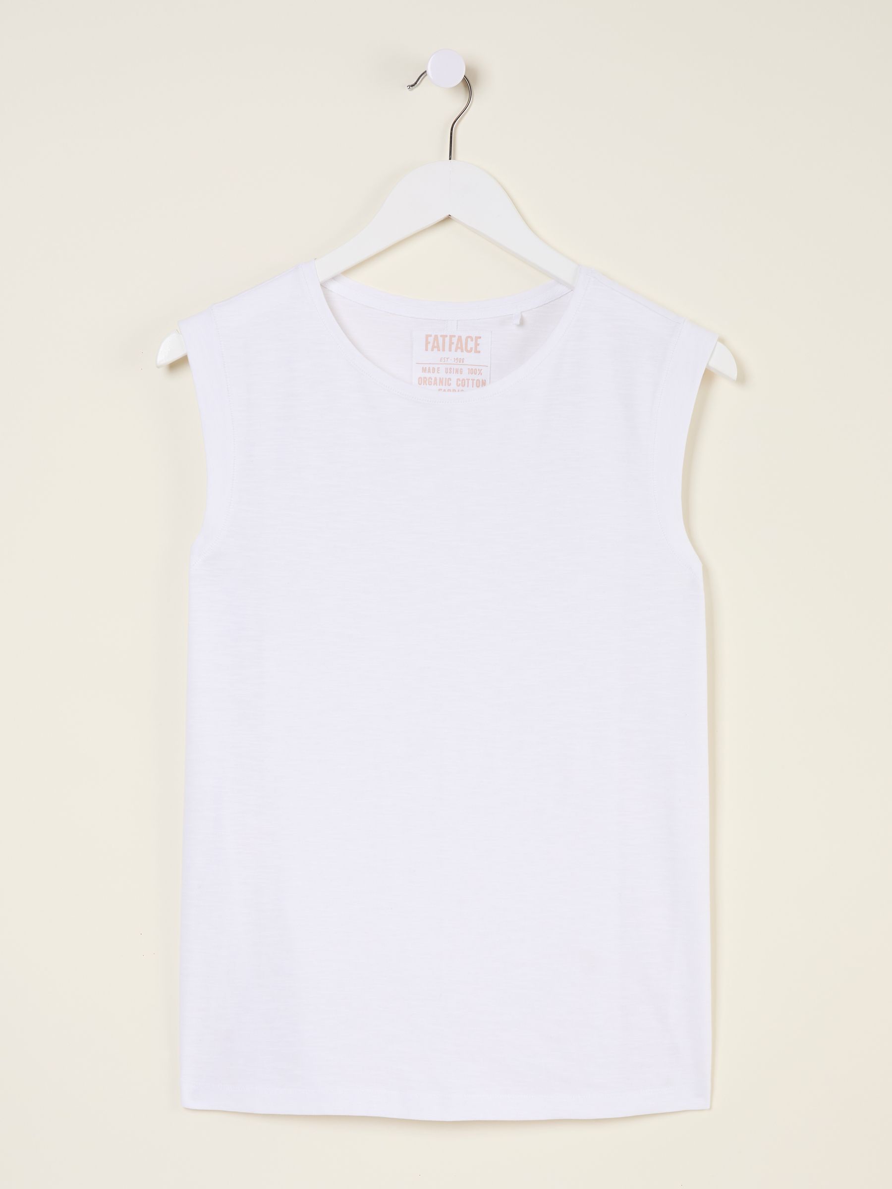 Tia White Jersey Tank Top - Image 5 of 5