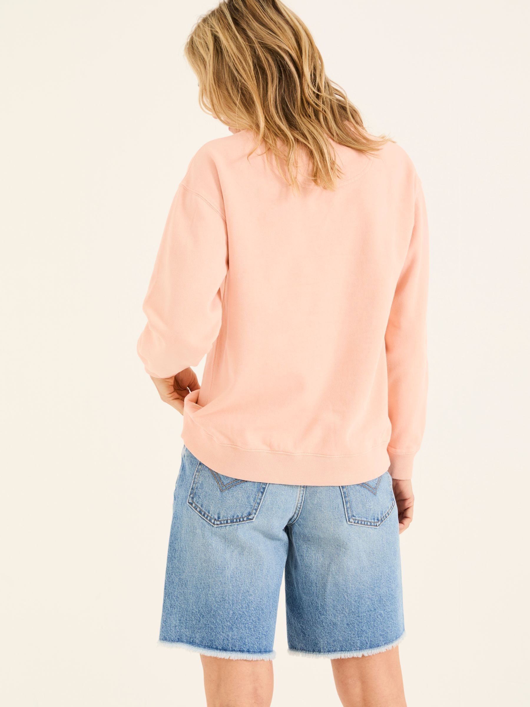 Georgia Coral Pink Crew Sweatshirt - Image 2 of 10