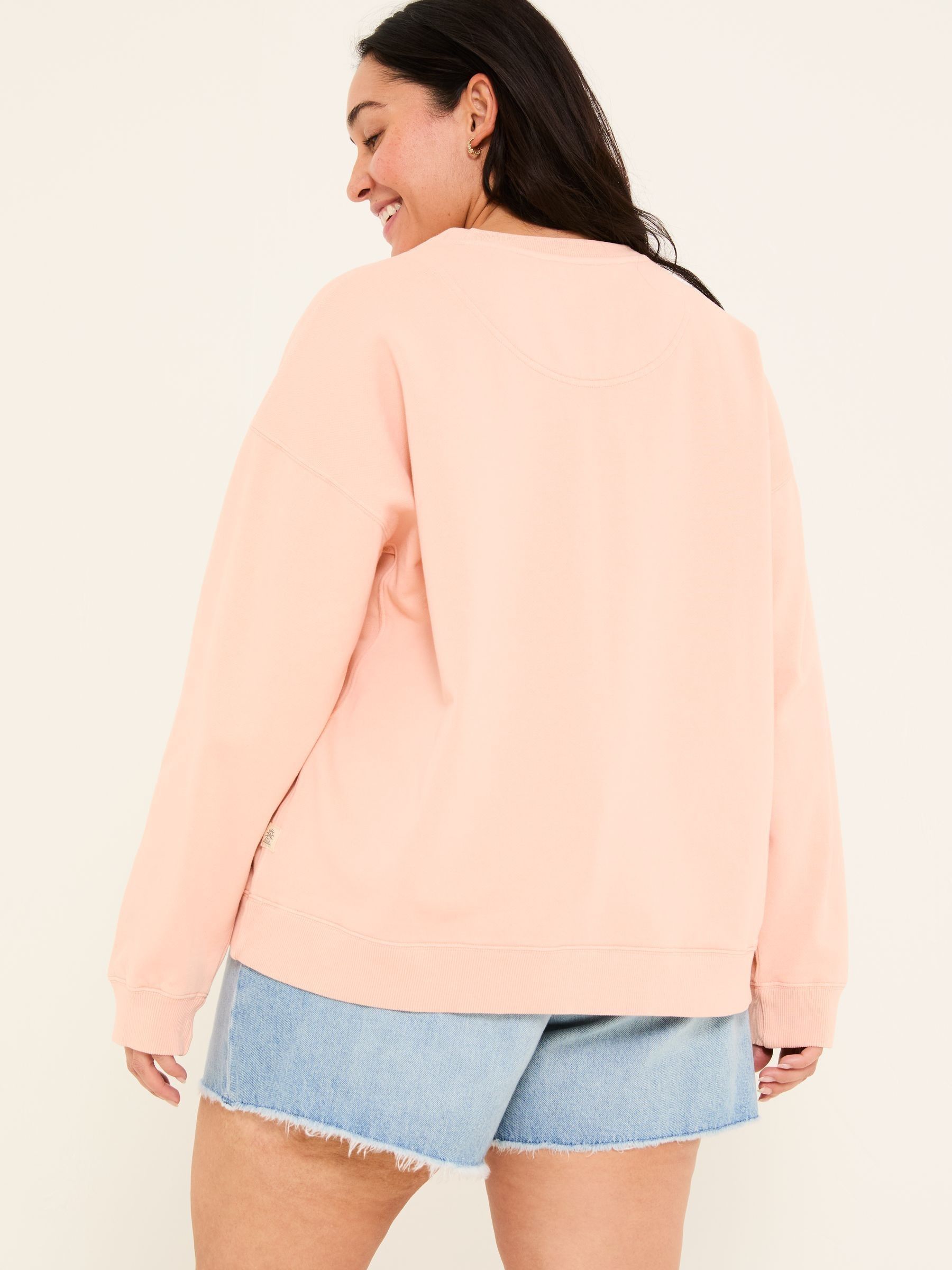Georgia Coral Pink Crew Sweatshirt - Image 6 of 10