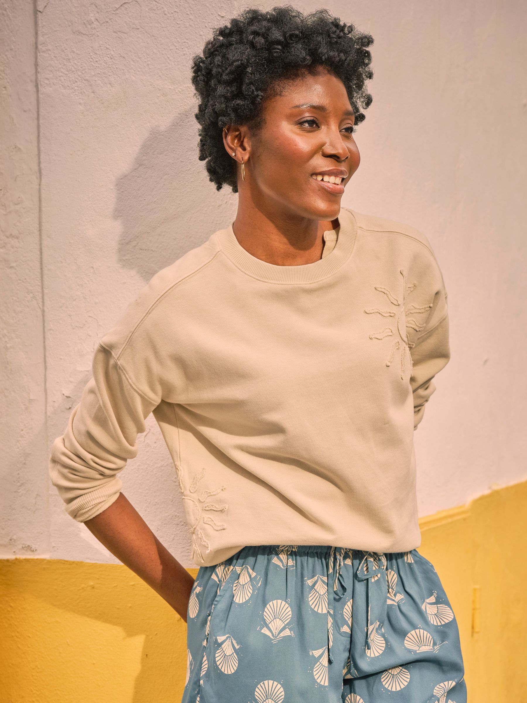 Lottie Natural Sun Graphic Crew Sweatshirt - Image 1 of 7