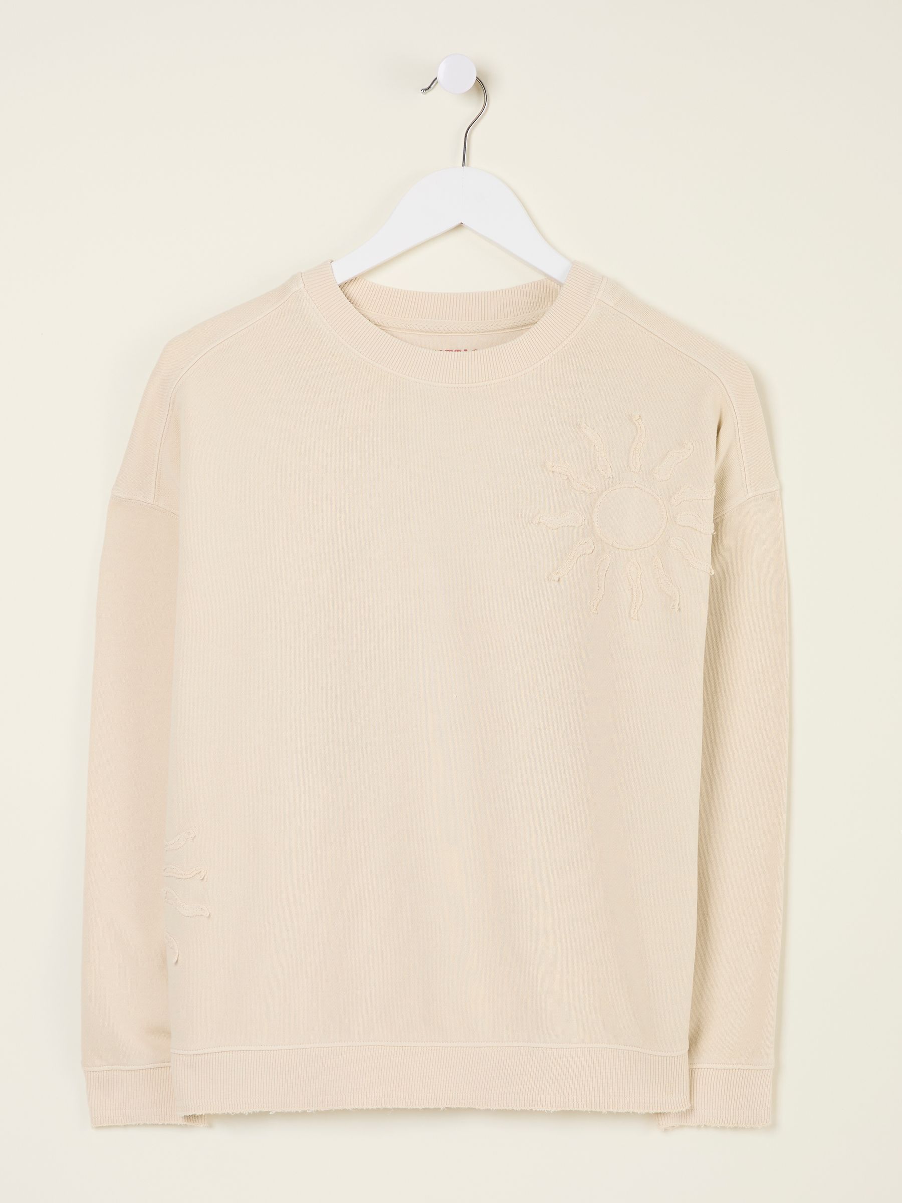 Lottie Natural Sun Graphic Crew Sweatshirt | FatFace