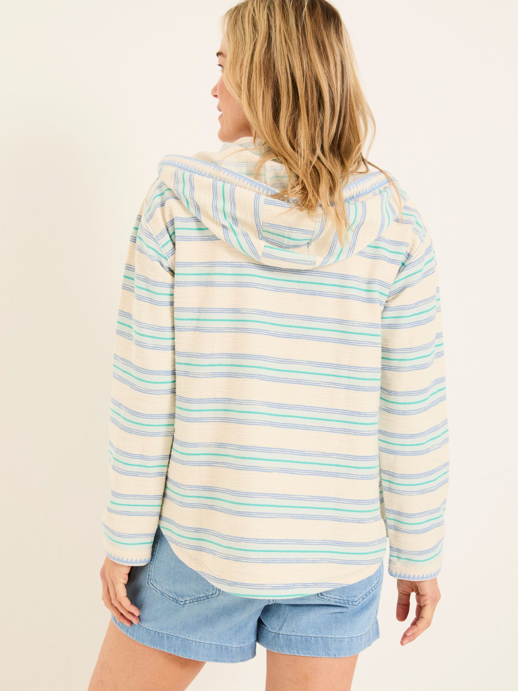 Ally Natural Homespun Zip Through Hoodie - Image 2 of 7