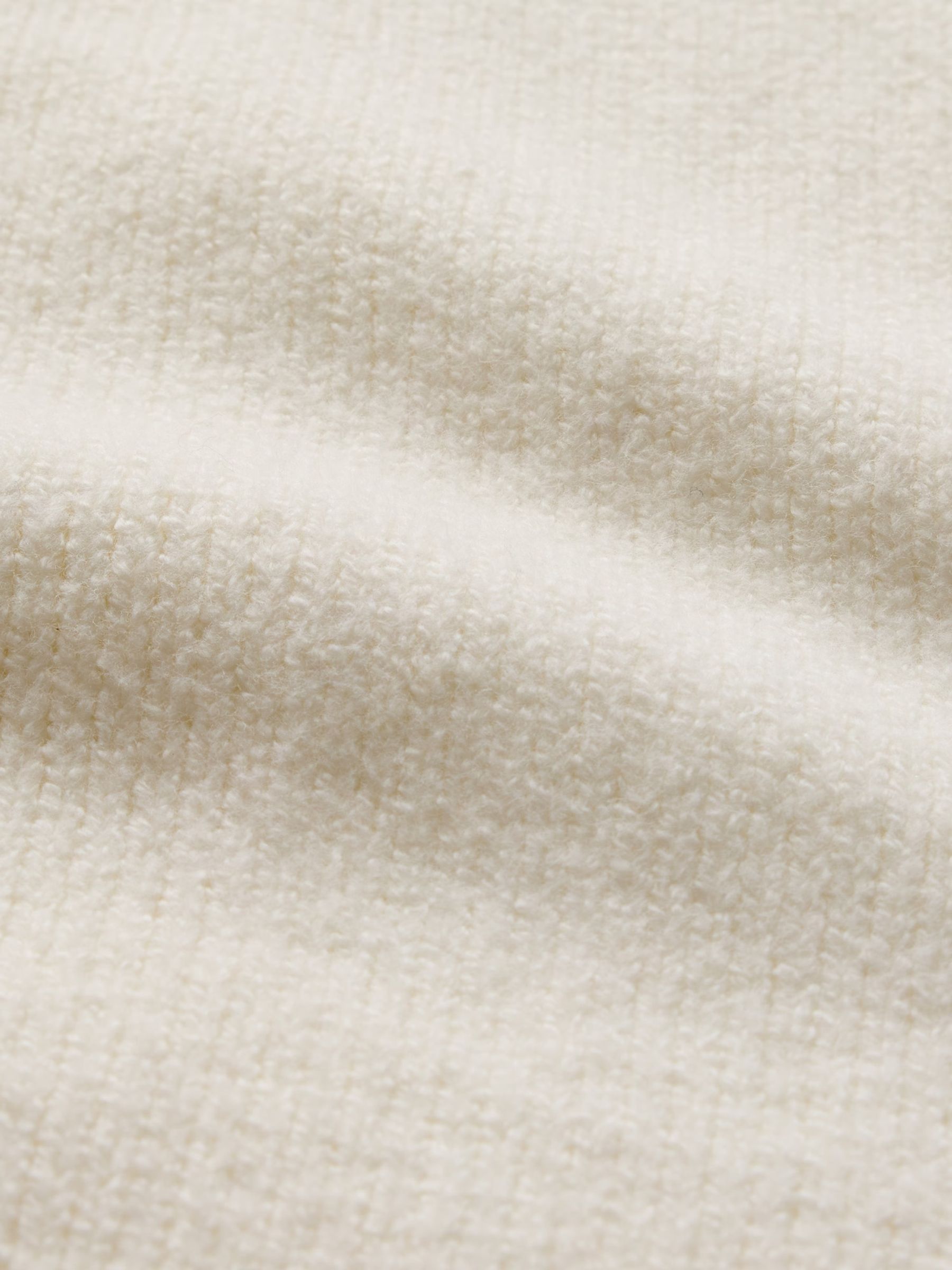 White CashSoft Long Sleeve Crew Neck Cardigan - Image 5 of 5