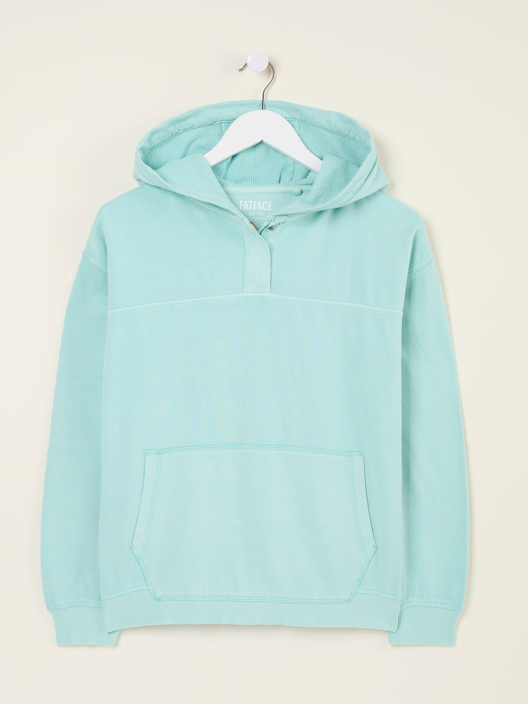 Bex Turquoise Blue Bex Overhead 100% Cotton Hoodie - Image 5 of 5