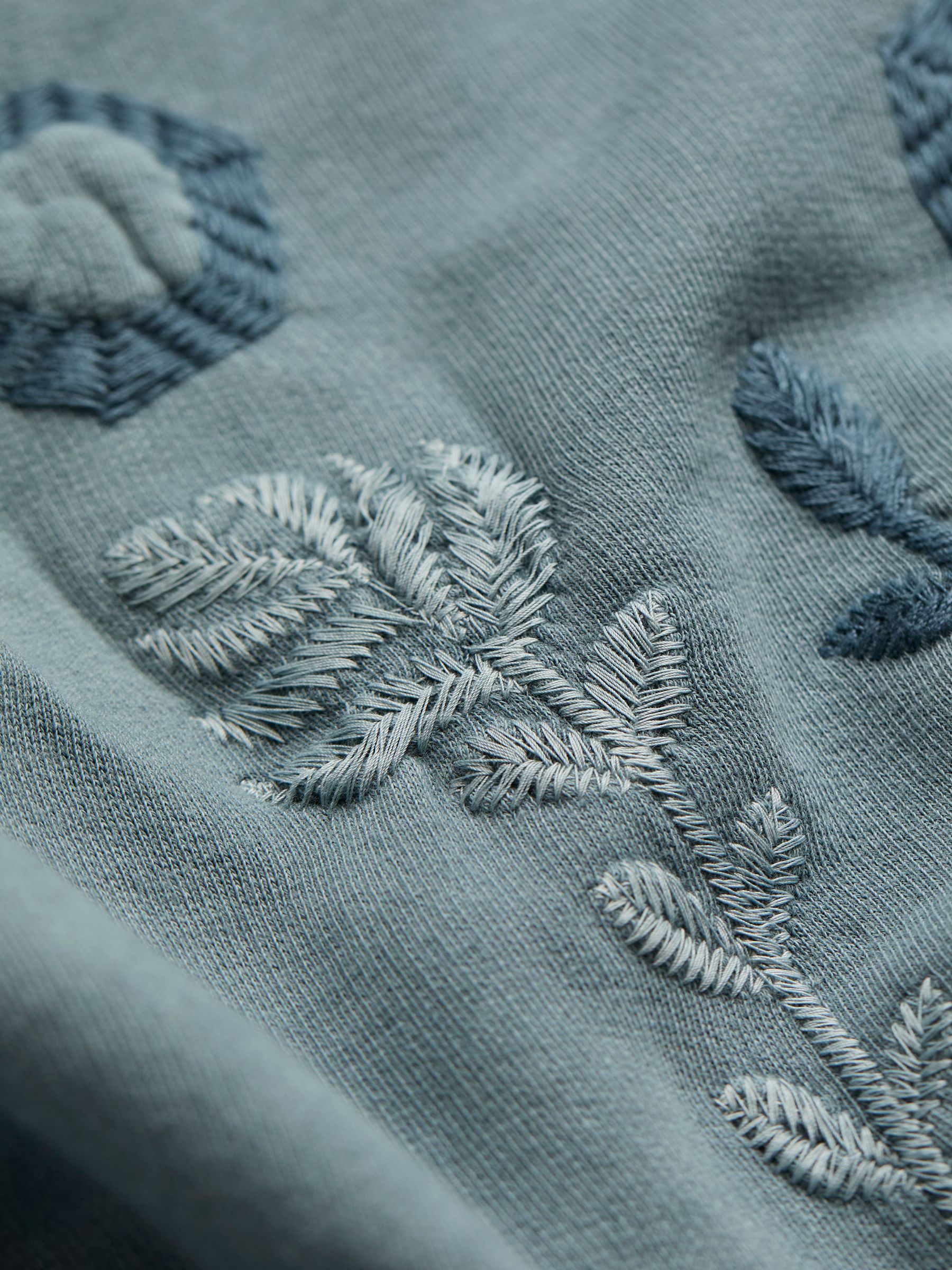Indigo Blue Beeble Embroidered Crew Sweatshirt - Image 8 of 8