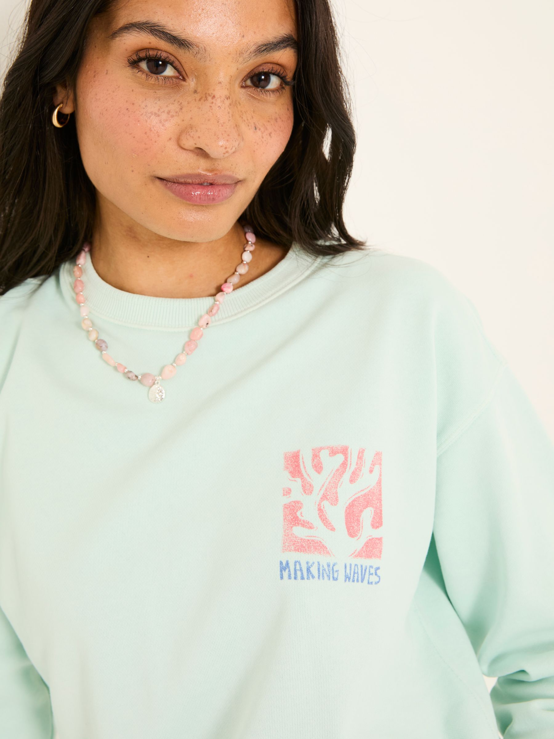 Georgia Mint Green MCS Graphic Crew Sweatshirt - Image 4 of 6