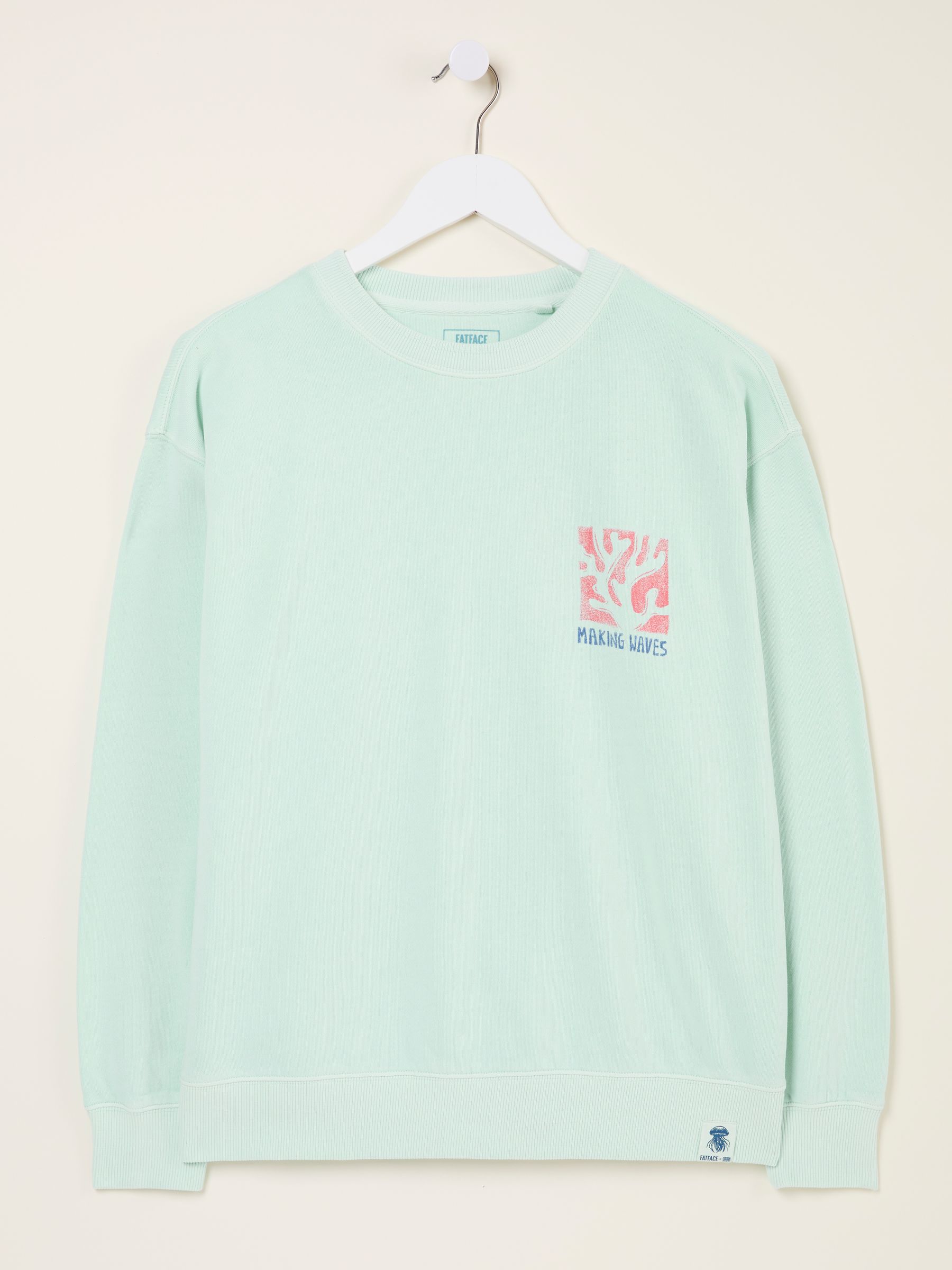 Georgia Mint Green MCS Graphic Crew Sweatshirt - Image 5 of 6
