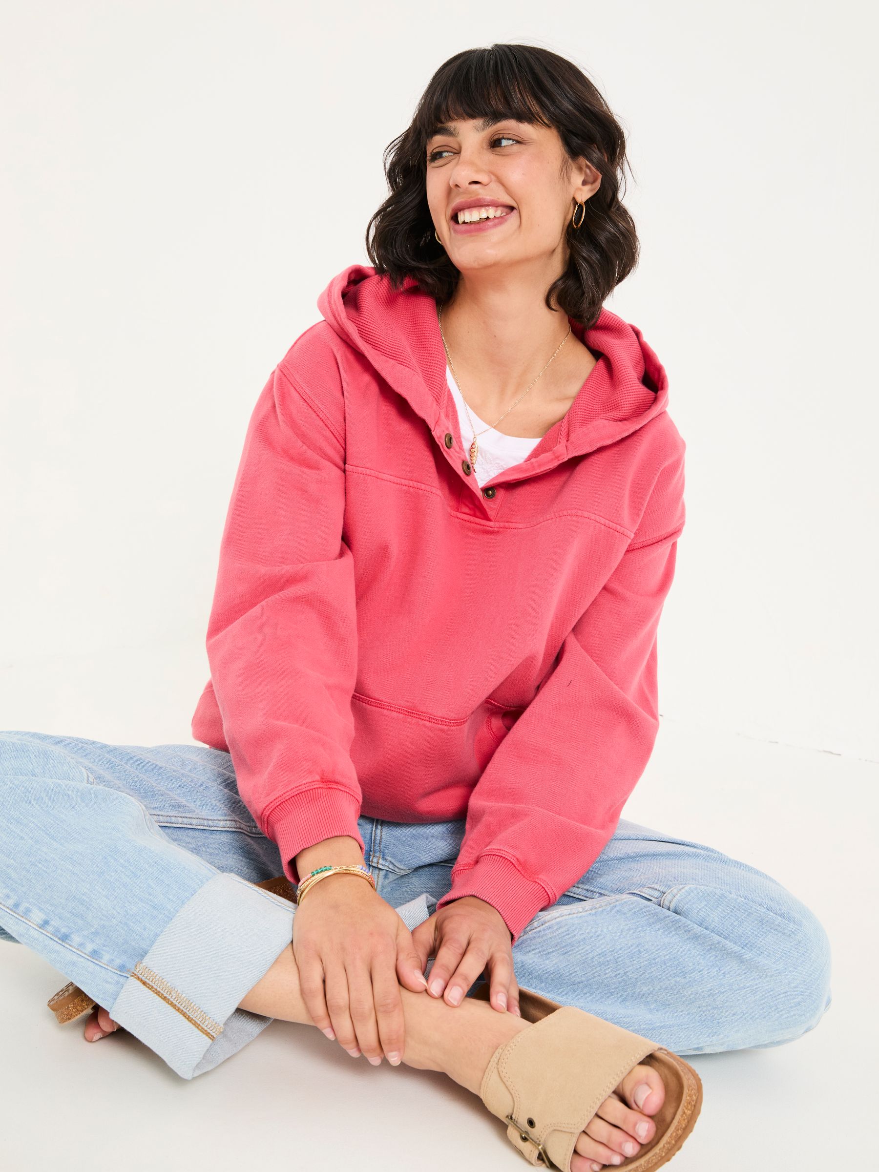 Bex Rust Red Bex Overhead 100% Cotton Hoodie - Image 3 of 5