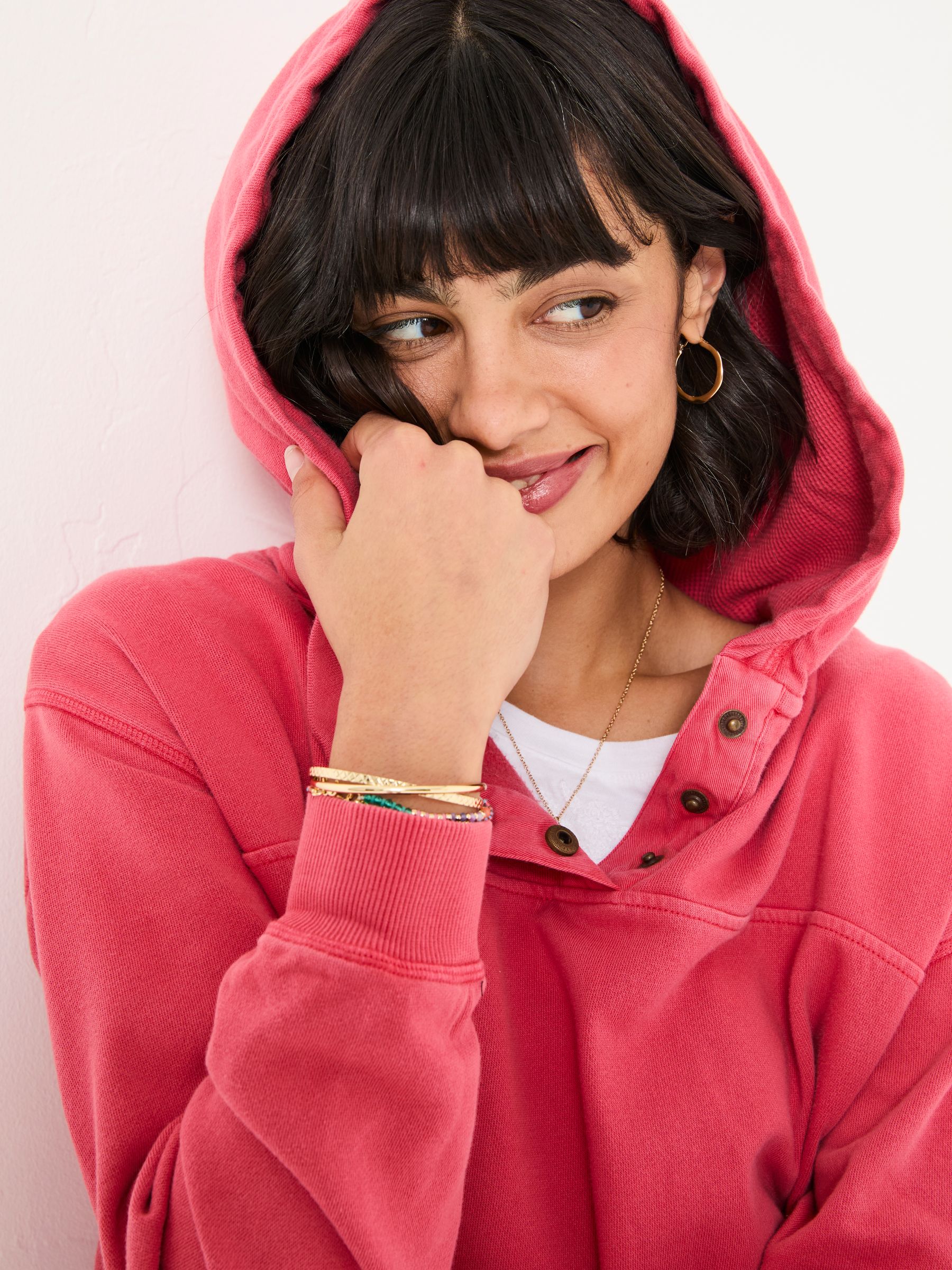 Bex Rust Red Bex Overhead 100% Cotton Hoodie - Image 4 of 5