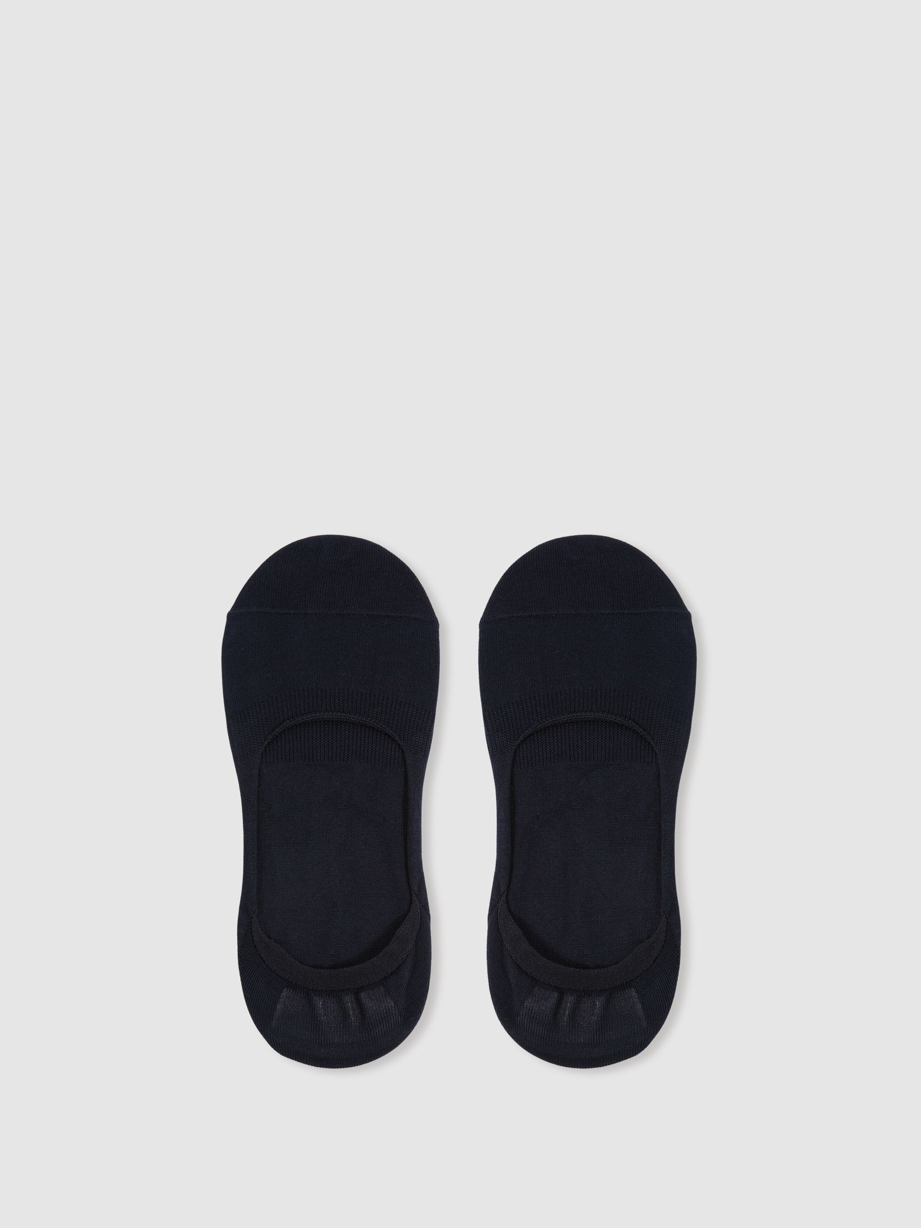 Cotton-Blend Loafer Socks in Navy - Image 1 of 3