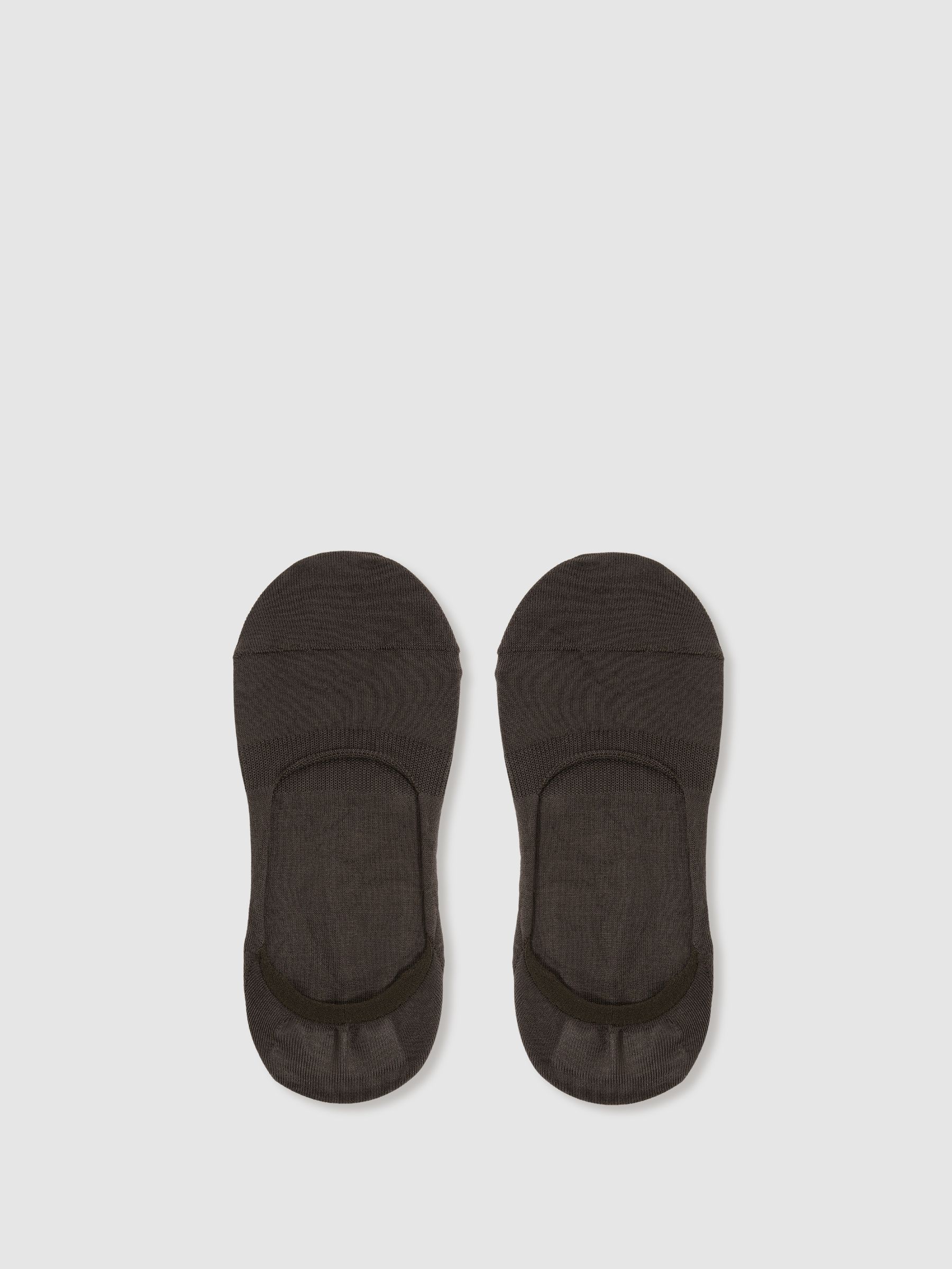 Cotton-Blend Loafer Socks in Chocolate - Image 1 of 3