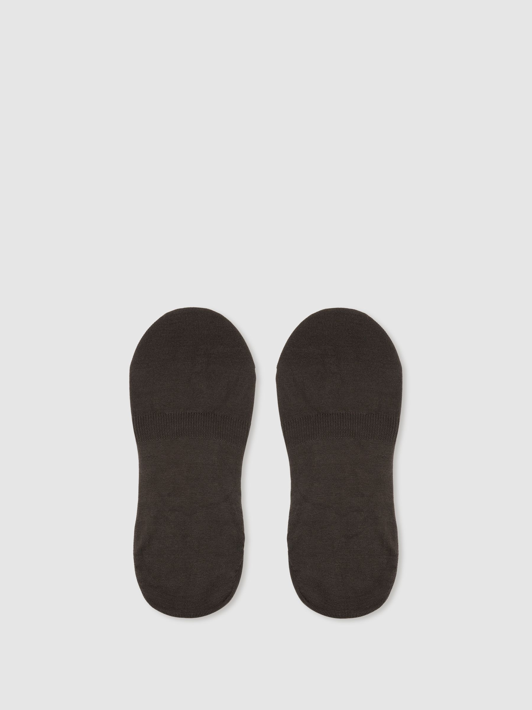 Cotton-Blend Loafer Socks in Chocolate - Image 2 of 3
