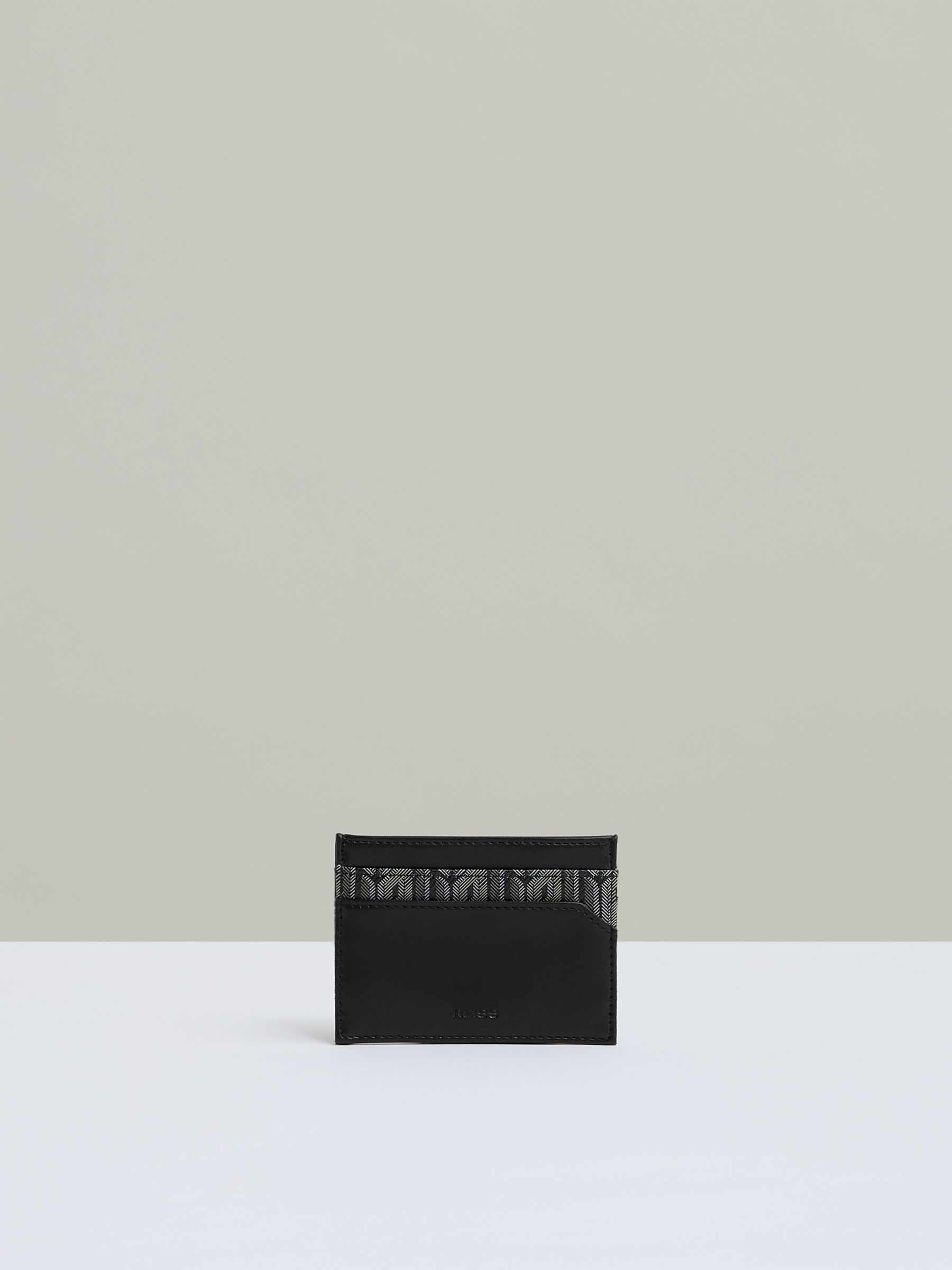 Monogram Canvas Card Holder in Grey Multi - Image 1 of 3