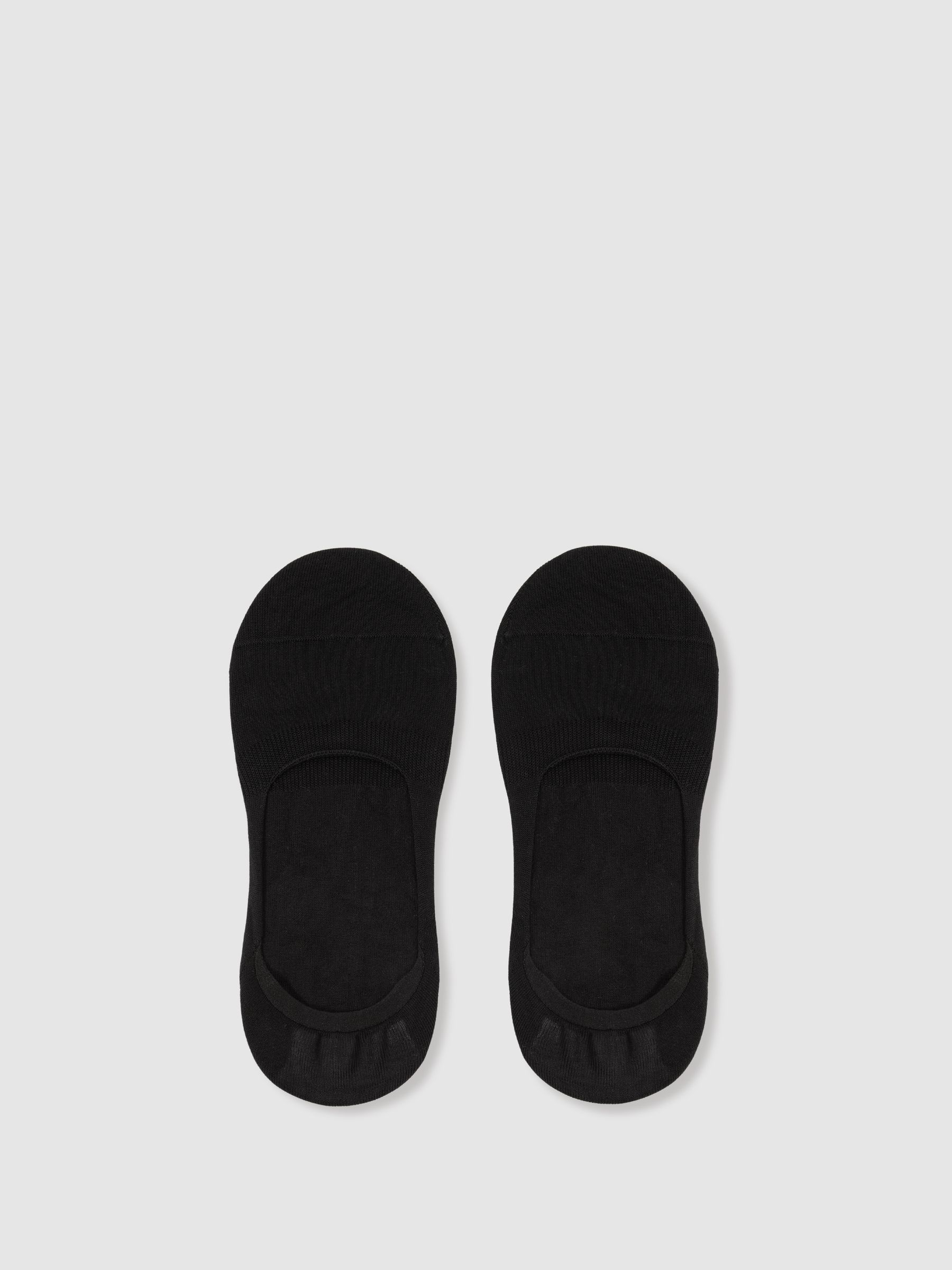 Cotton-Blend Loafer Socks in Black - Image 1 of 3