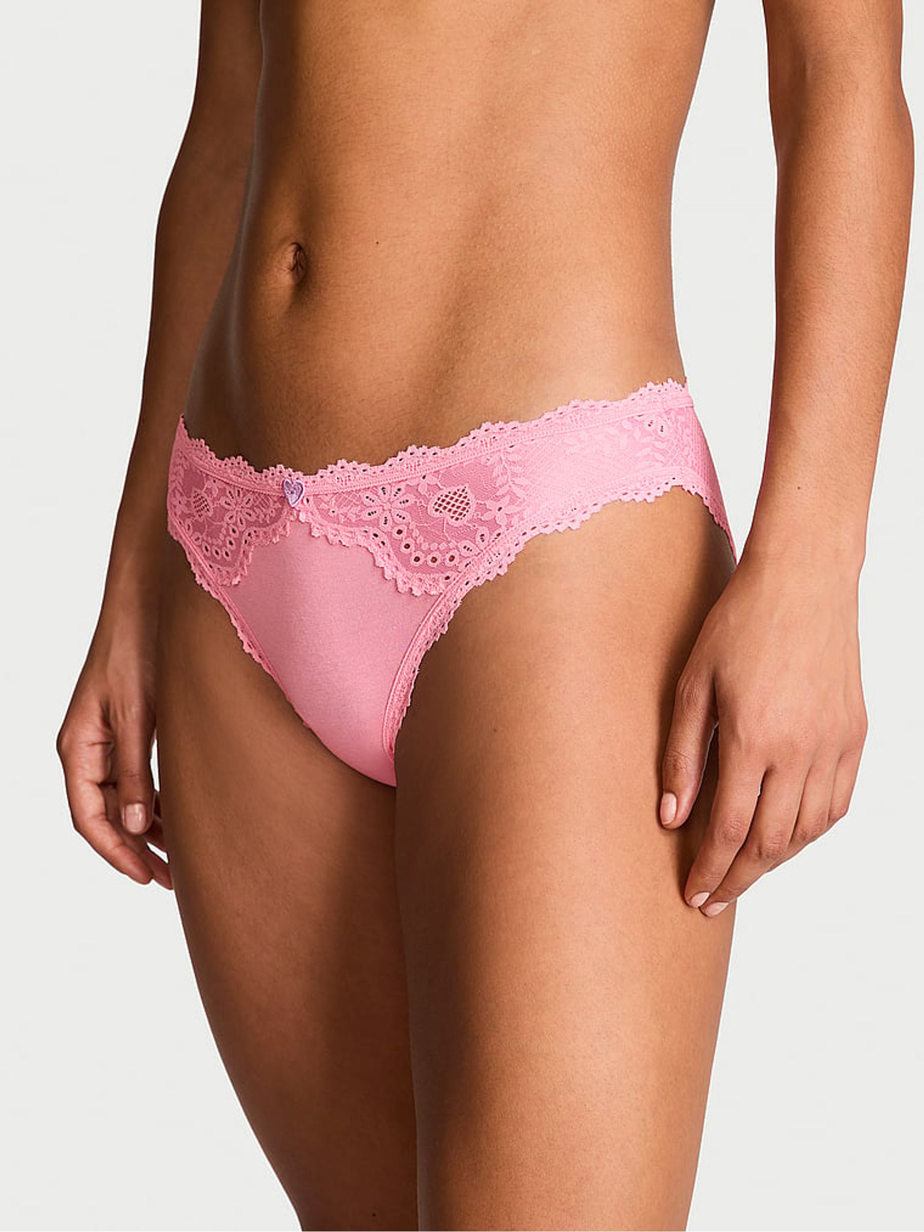 Pink Hope Bikini Heart Knickers - Image 1 of 3
