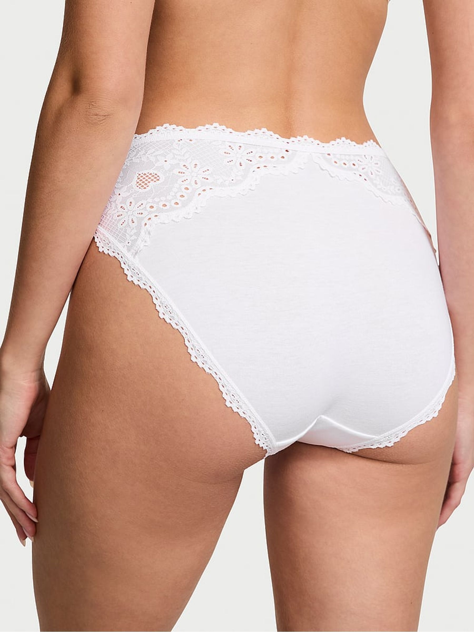 White Brief Heart Knickers - Image 2 of 3