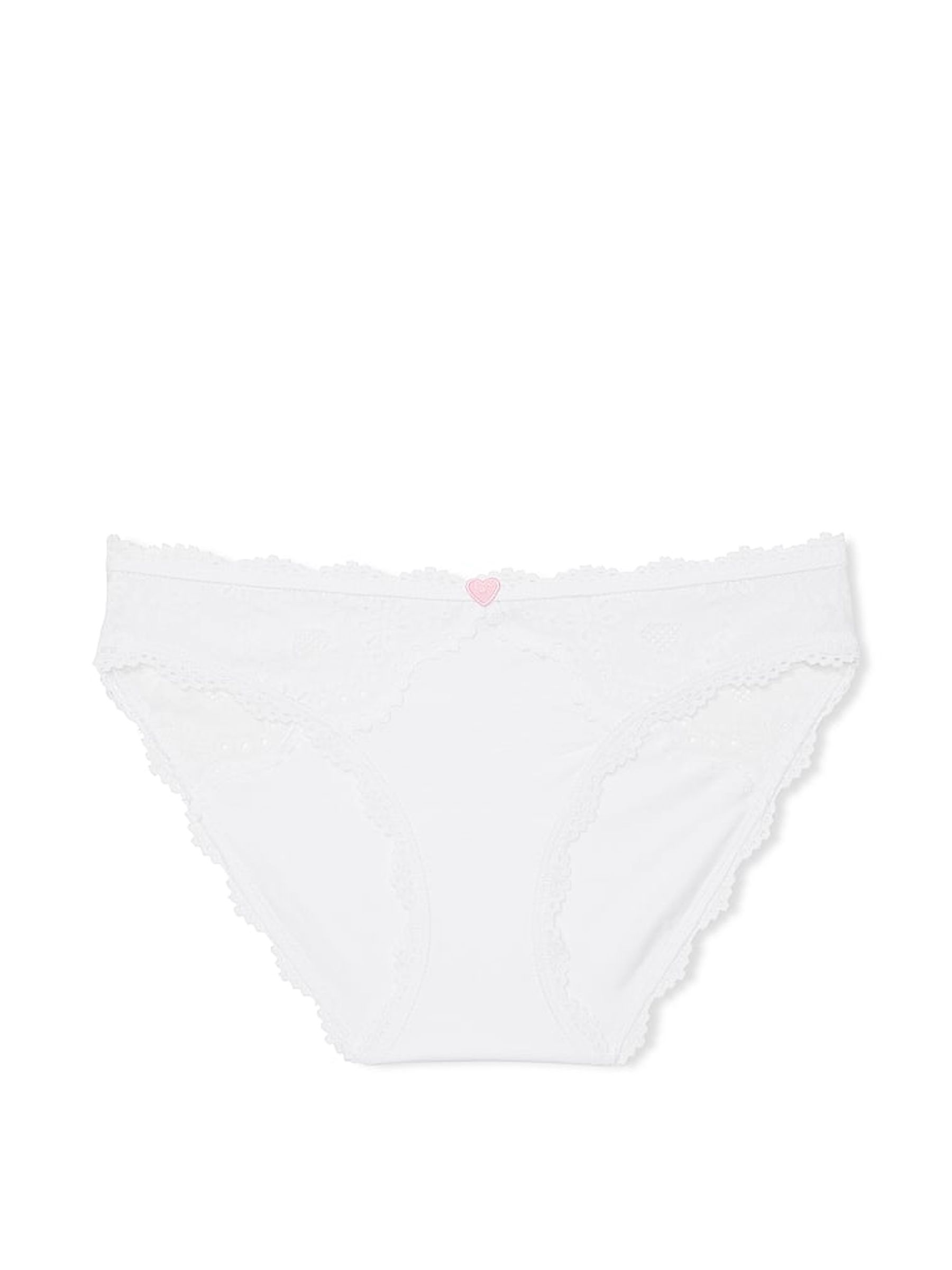 White Bikini Heart Knickers - Image 3 of 3