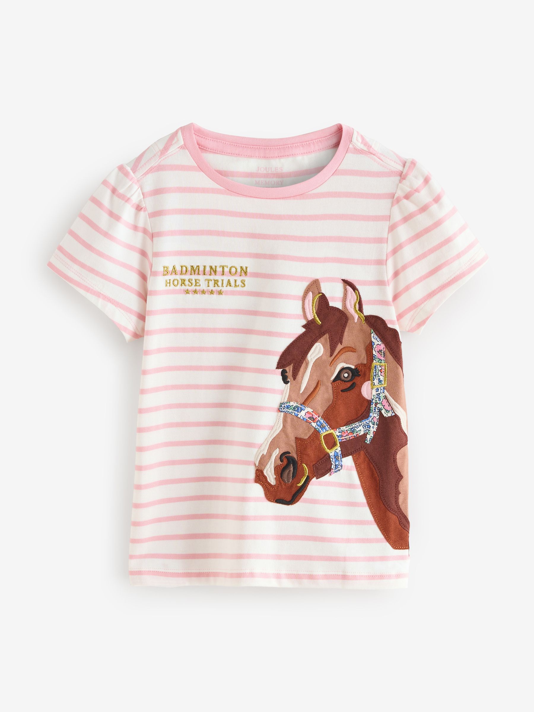 Official Badminton Pink Astra Applique Cotton T-Shirt - Image 1 of 1