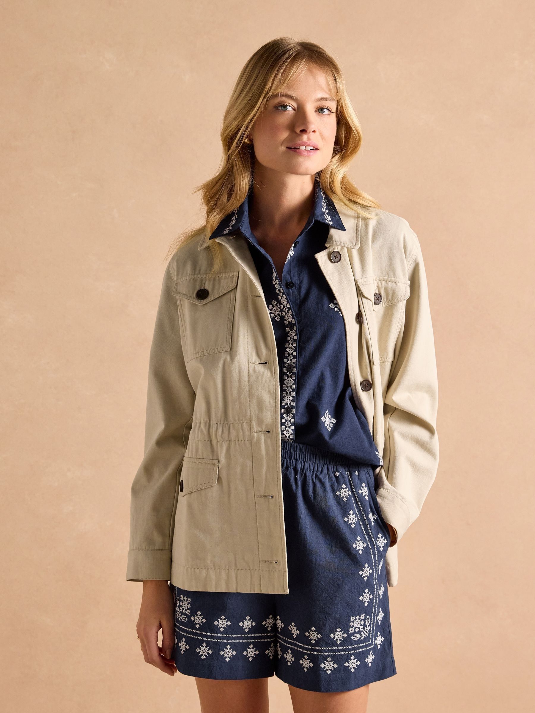 Twyford Stone Utility Jacket Joules
