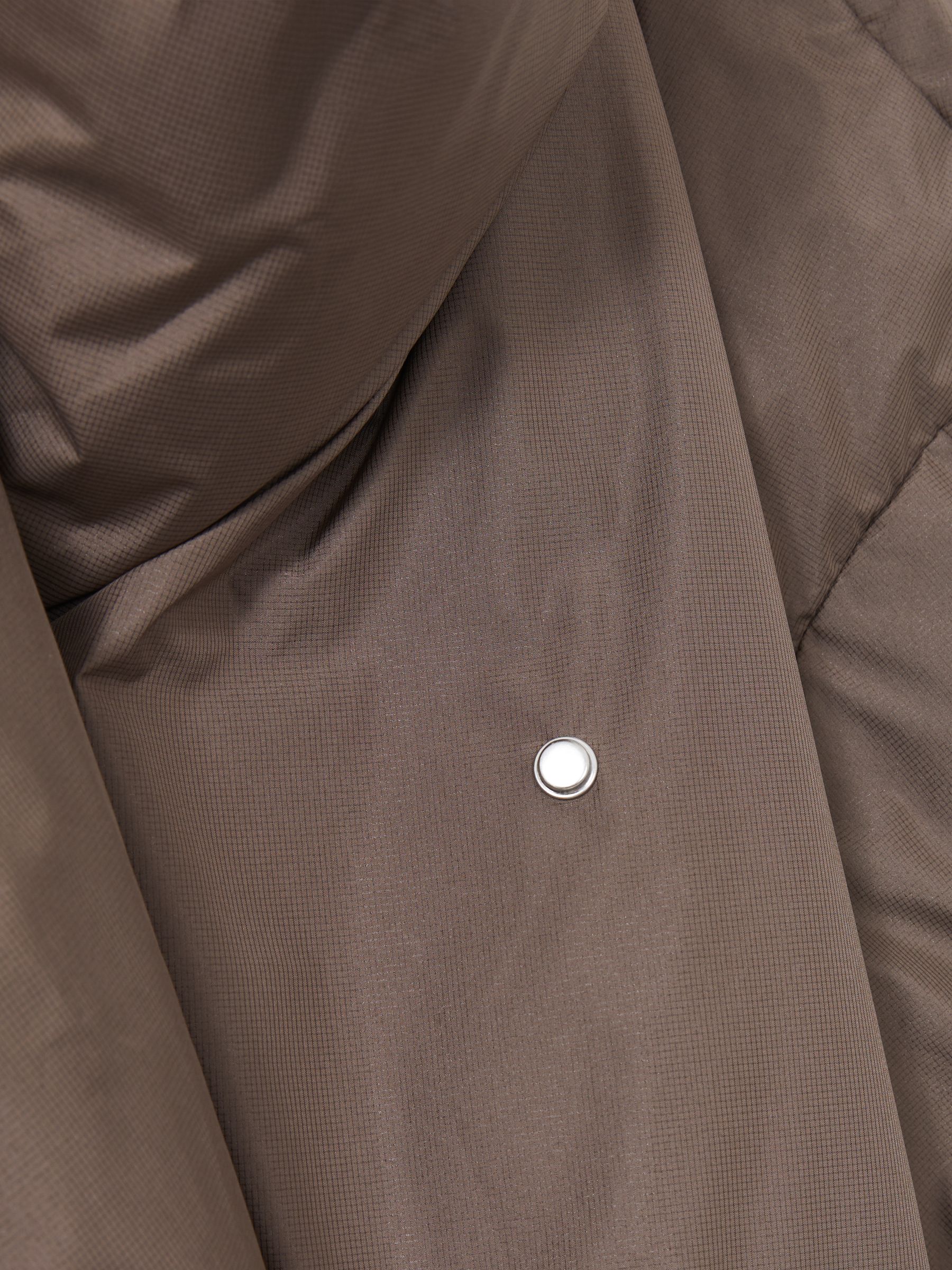 Meotine Oversized Grey/Brown Puffer Coat in Grey/Brown - Image 4 of 4