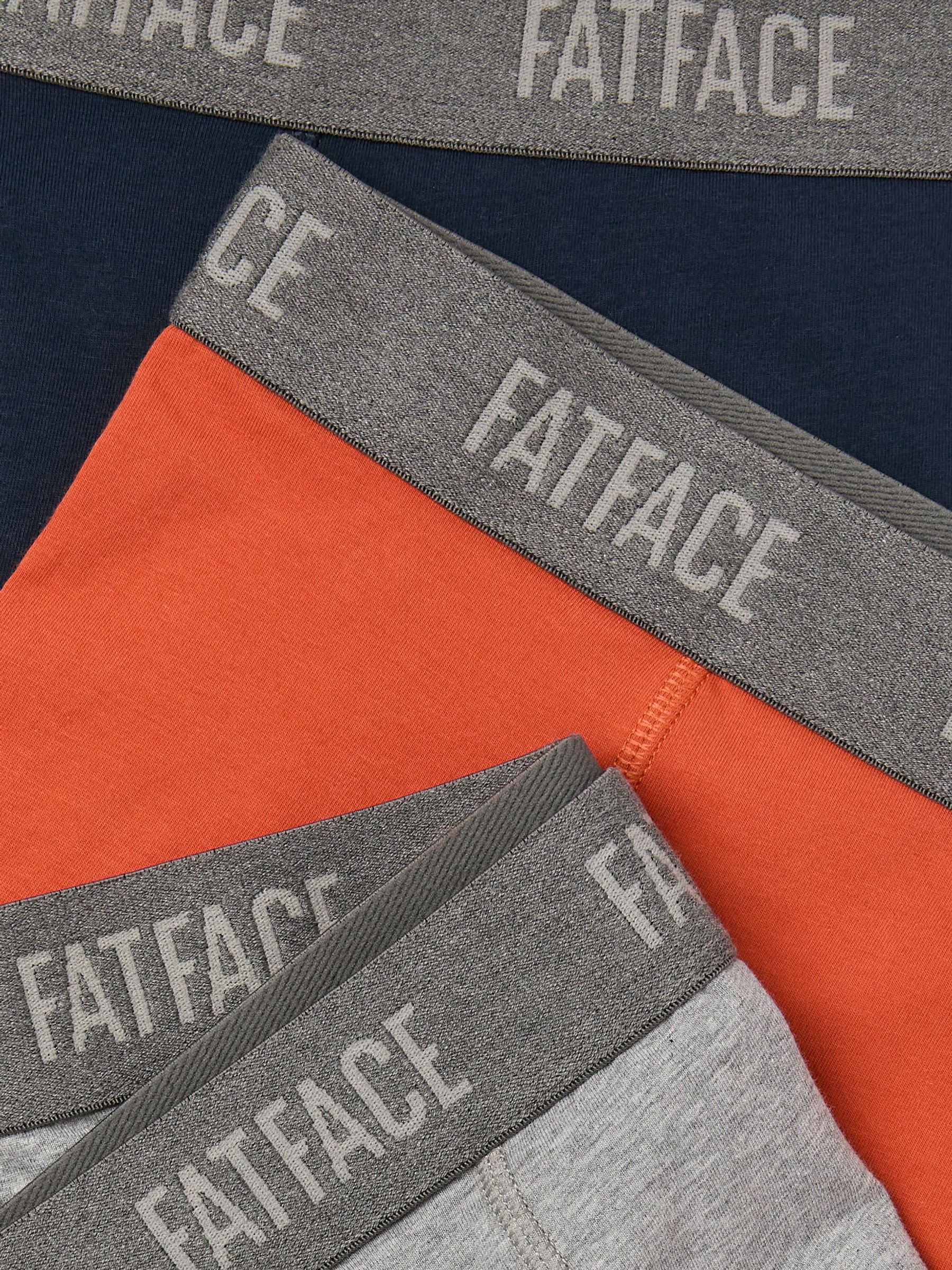 Grey/Orange/Navy Classic Boxers 3 Pack - Image 2 of 2