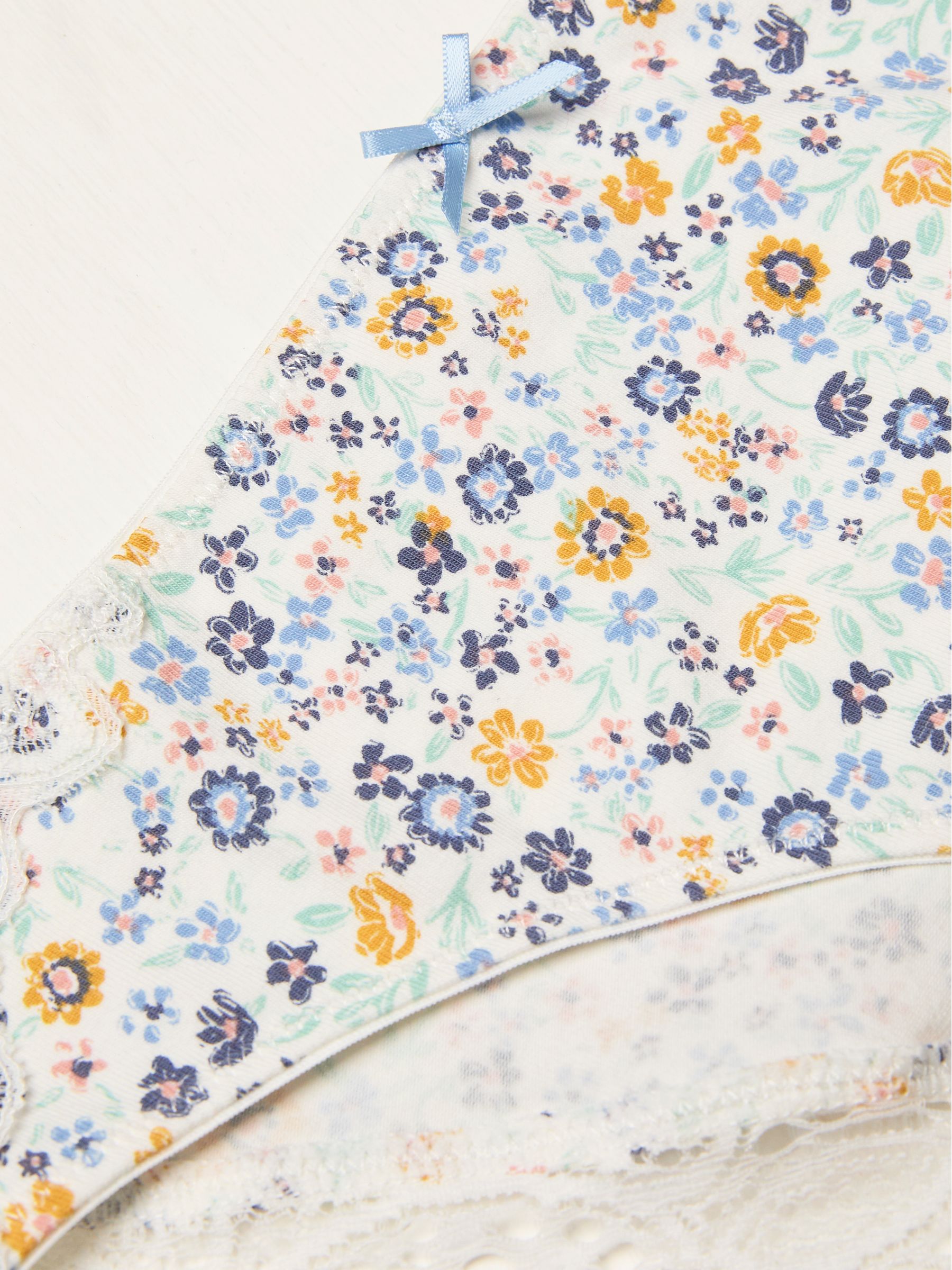 White Floral Knickers - Image 2 of 2