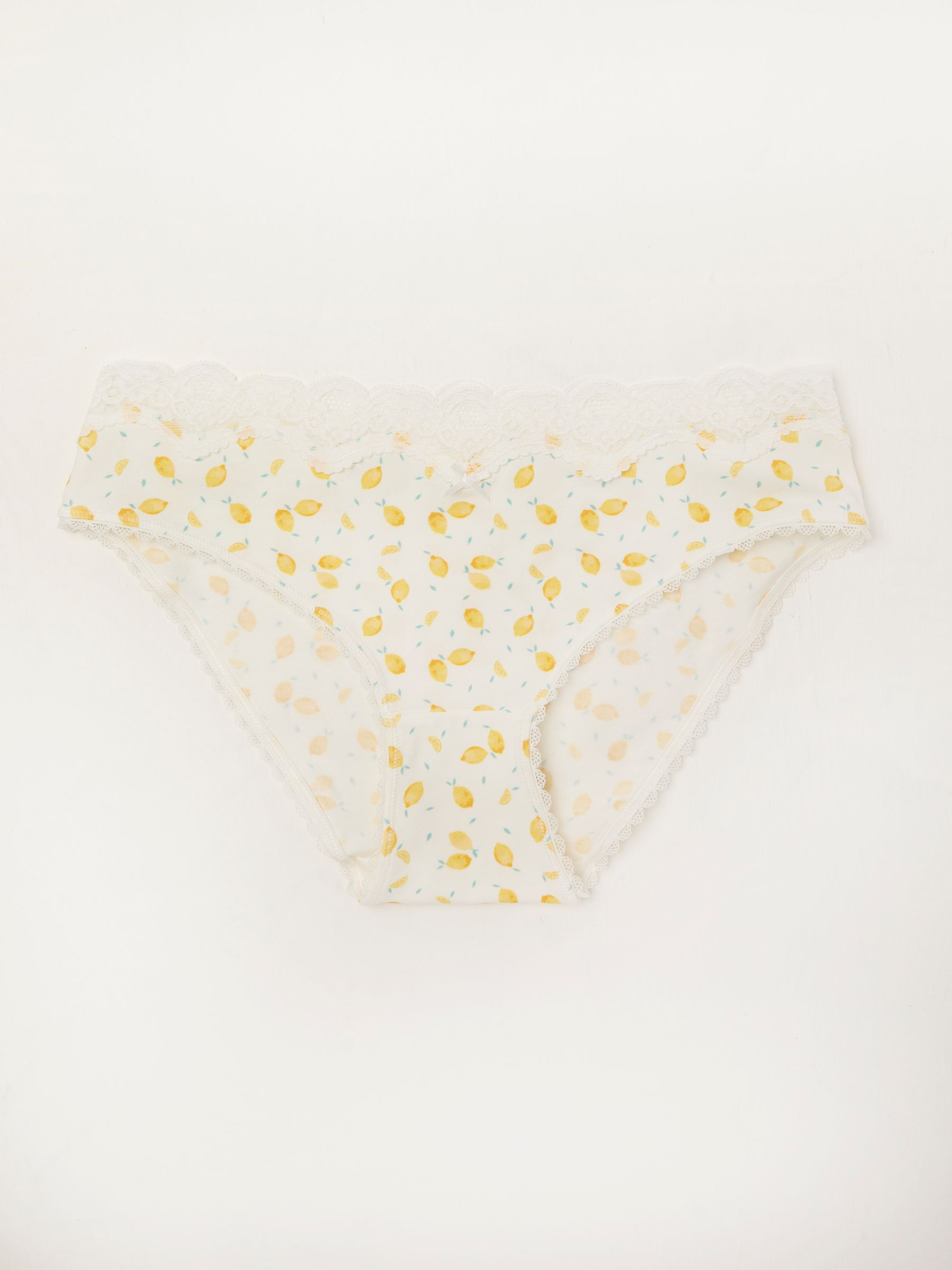 White LEMON PRINT KNICKERS - Image 1 of 2