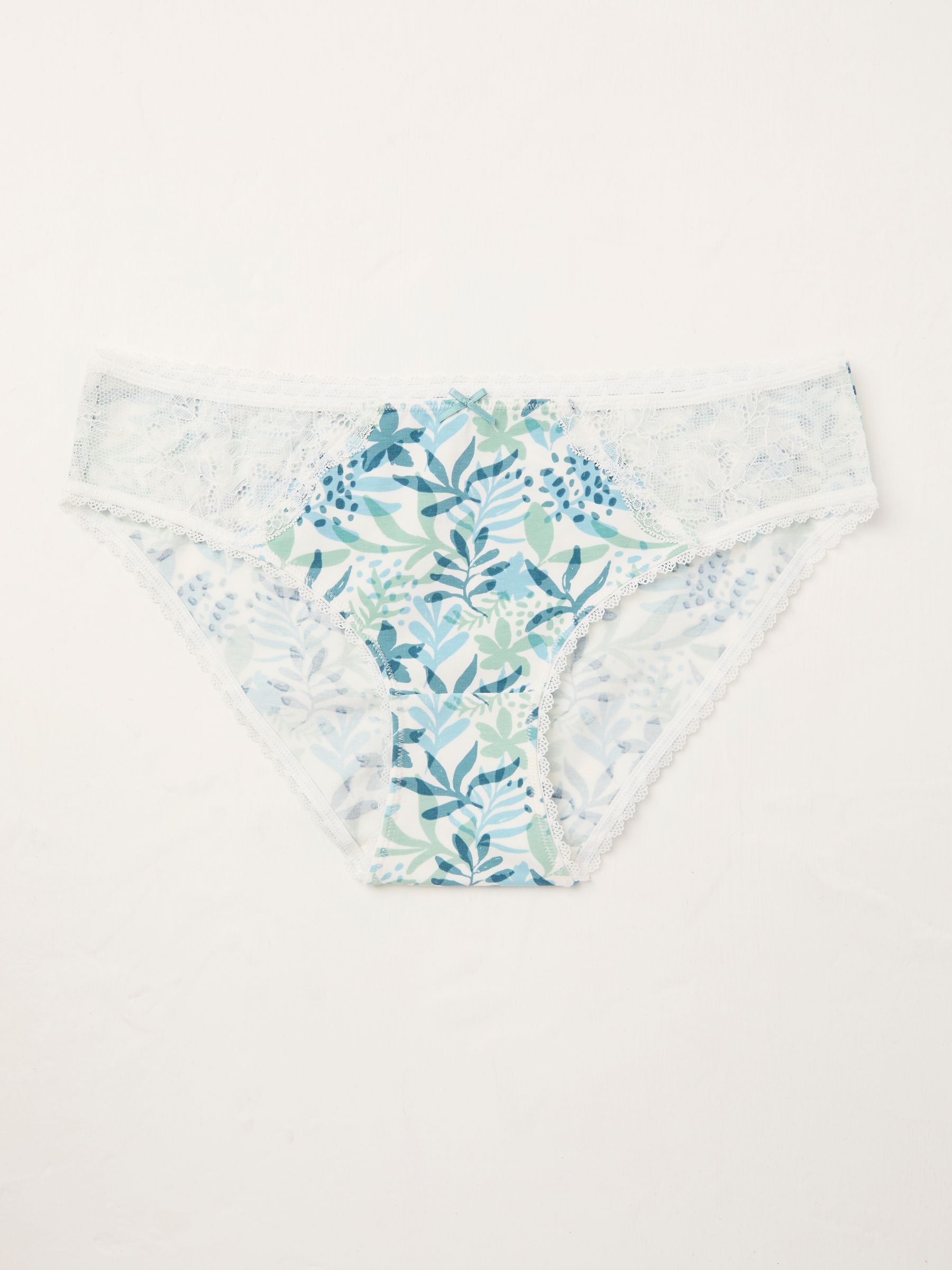 Green Leaf Print Knickers - Image 1 of 2