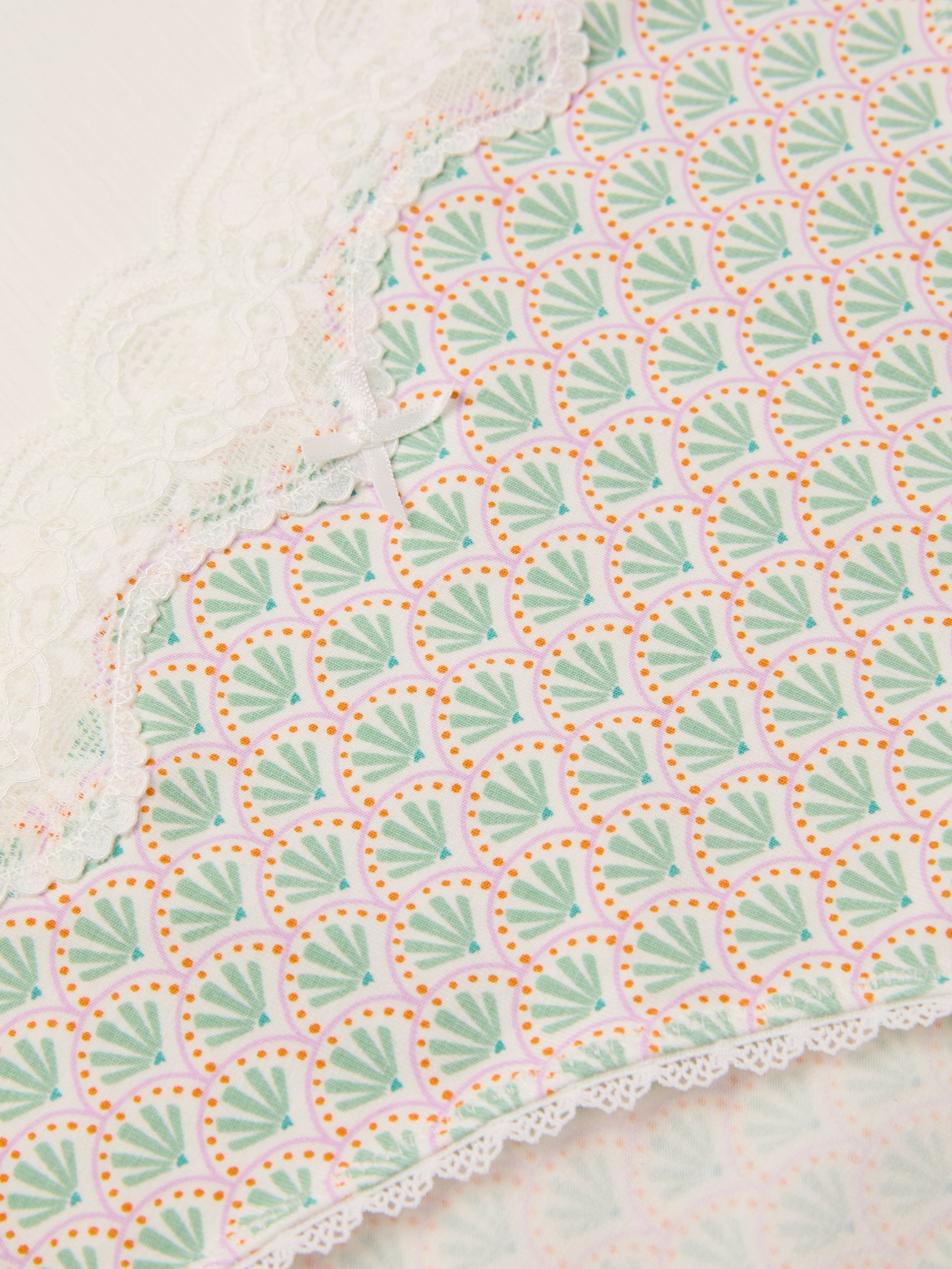 Green Geometric Print Knickers - Image 2 of 2