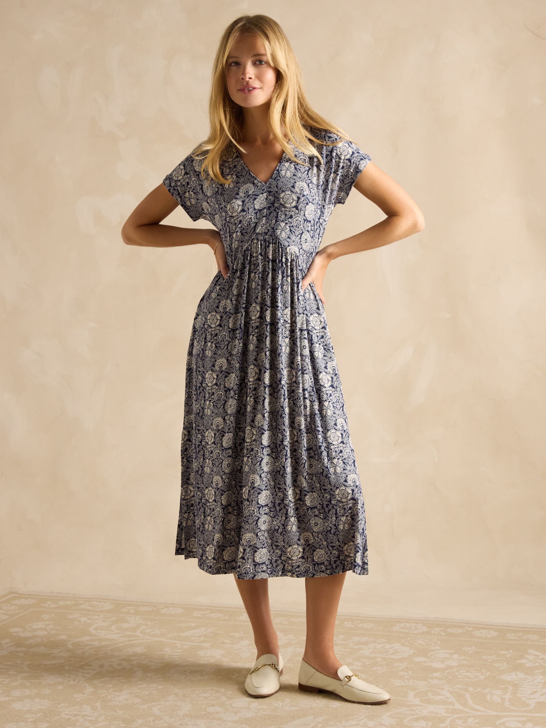 Nia Multi V-Neck Dress - Image 1 of 7