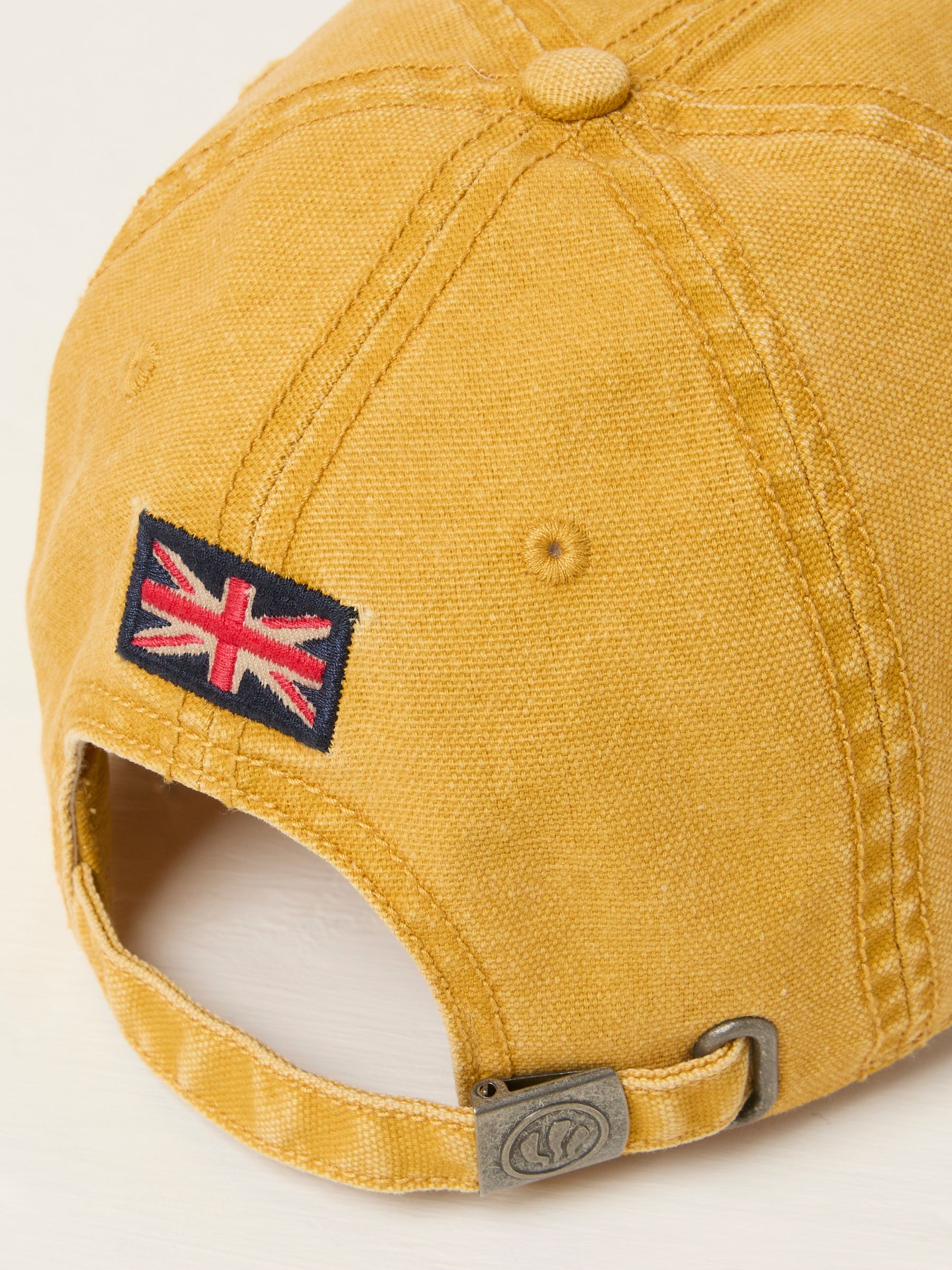 Mustard Yellow 100% Cotton Canvas Baseball Cap - Image 2 of 2