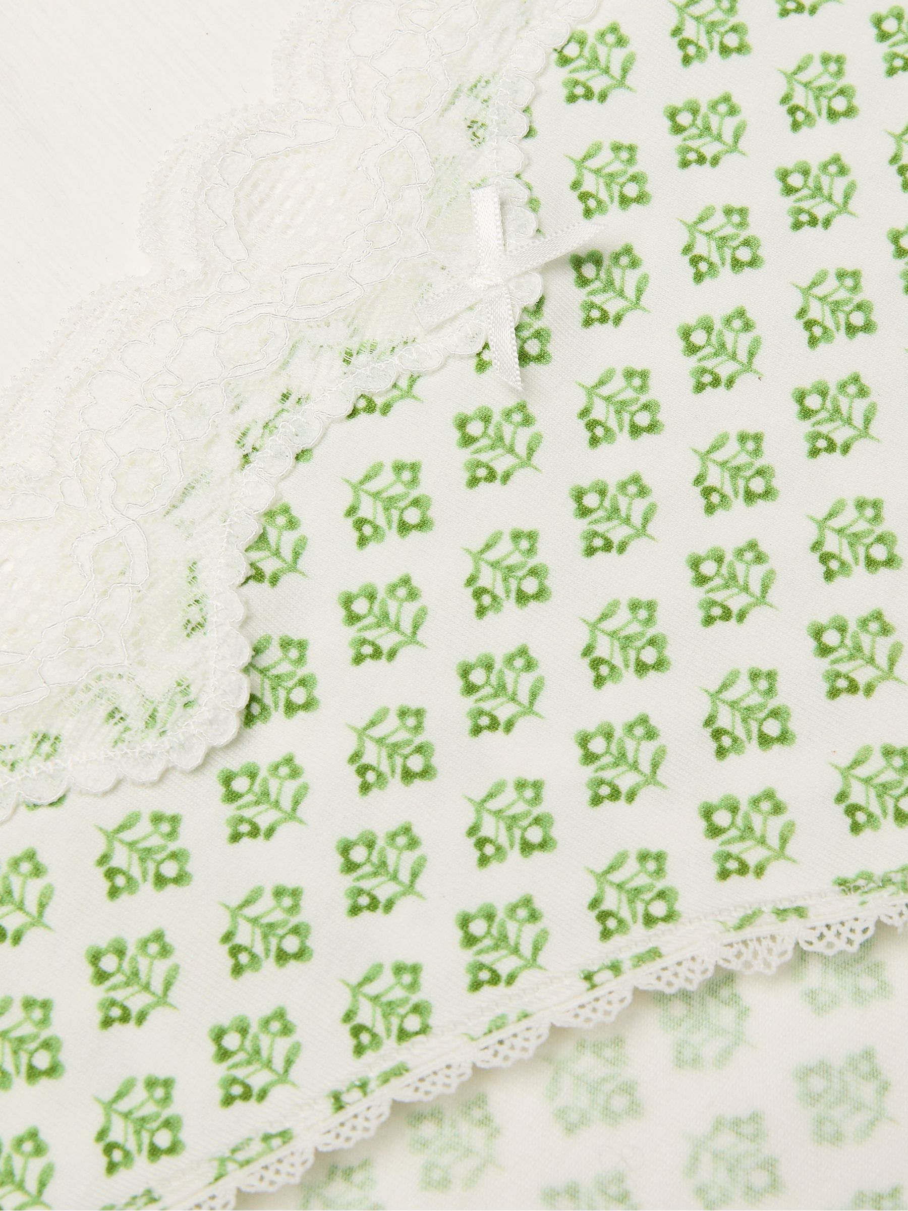 Green DITSY PRINT KNICKERS - Image 2 of 2