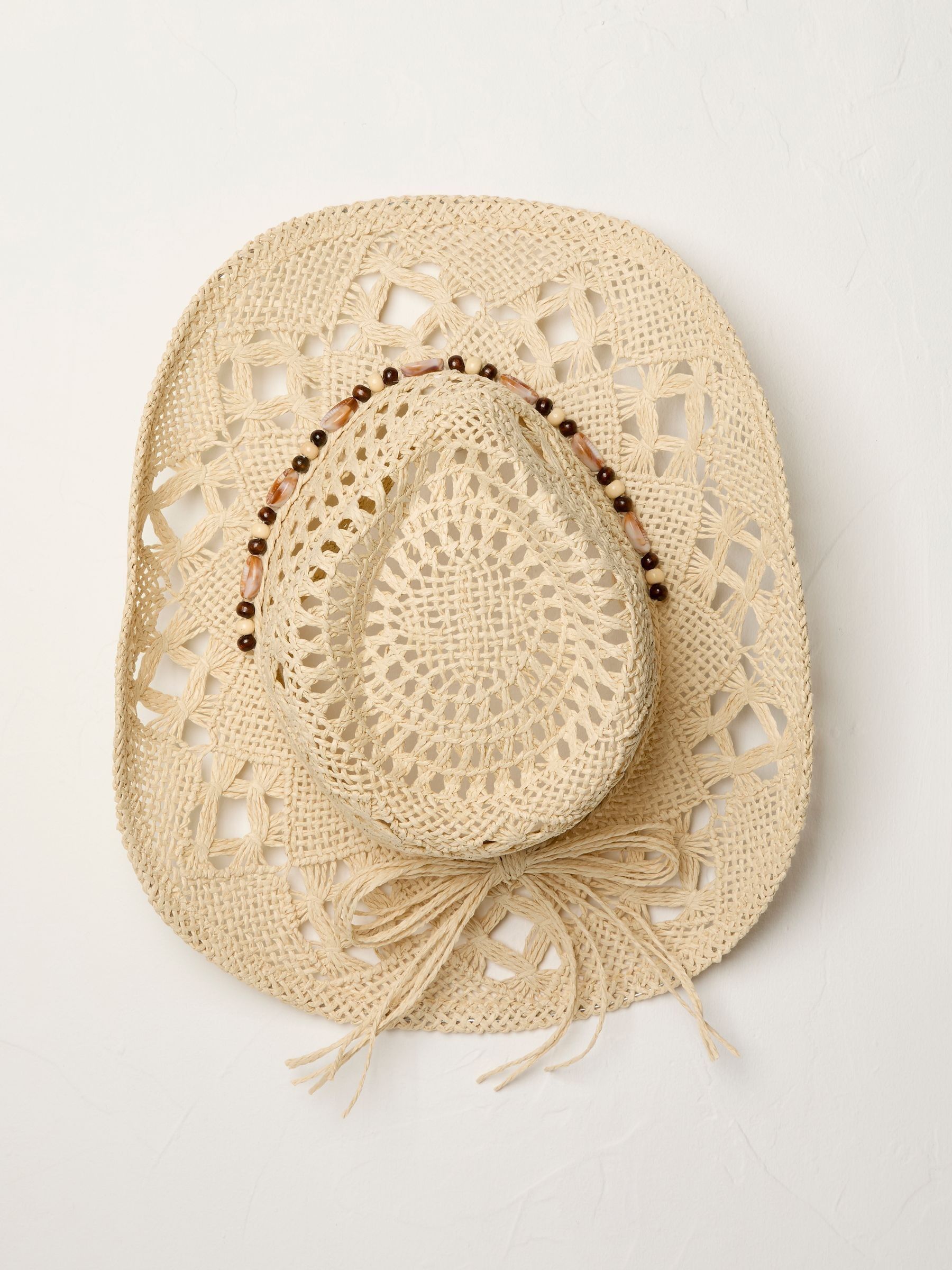 Natural Straw Cowboy Hat - Image 2 of 2
