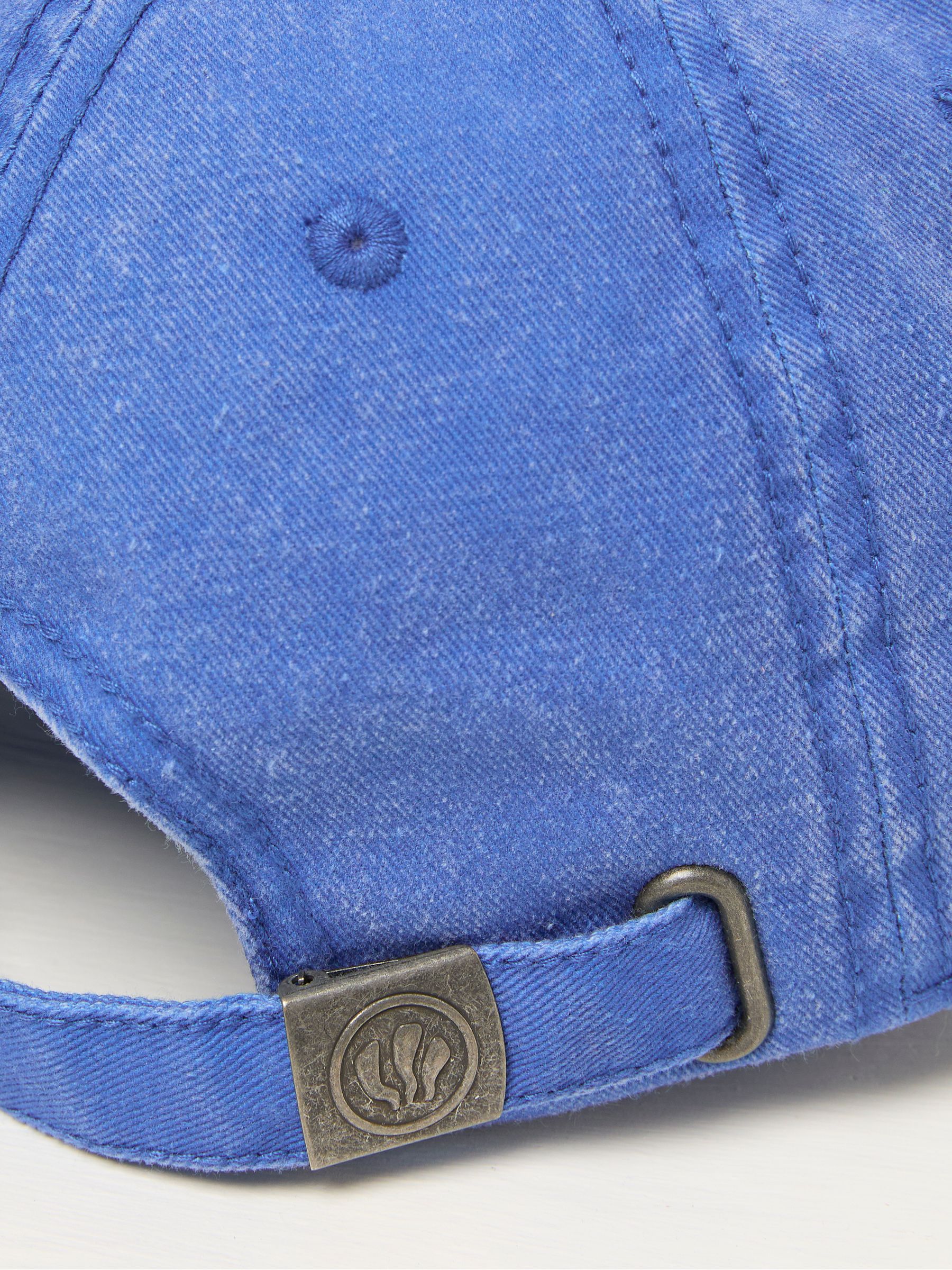 Blue Flower Detail 100% Cotton Cap - Image 2 of 2