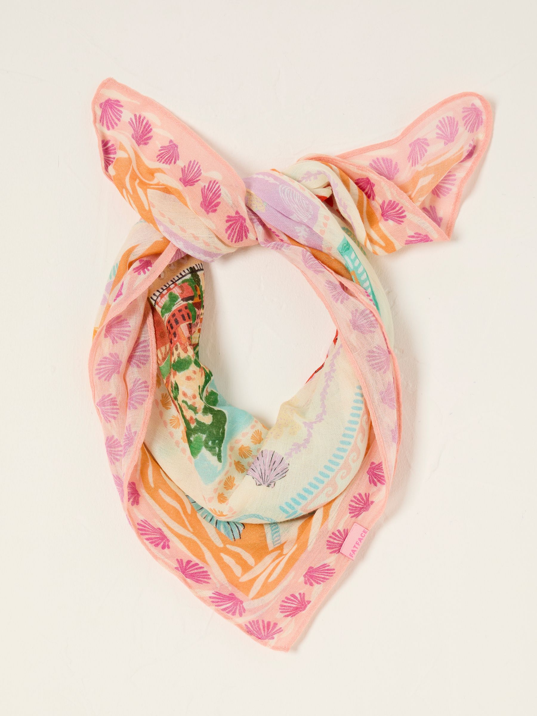 Multi Lobster Print Hair Scarf - Image 2 of 2