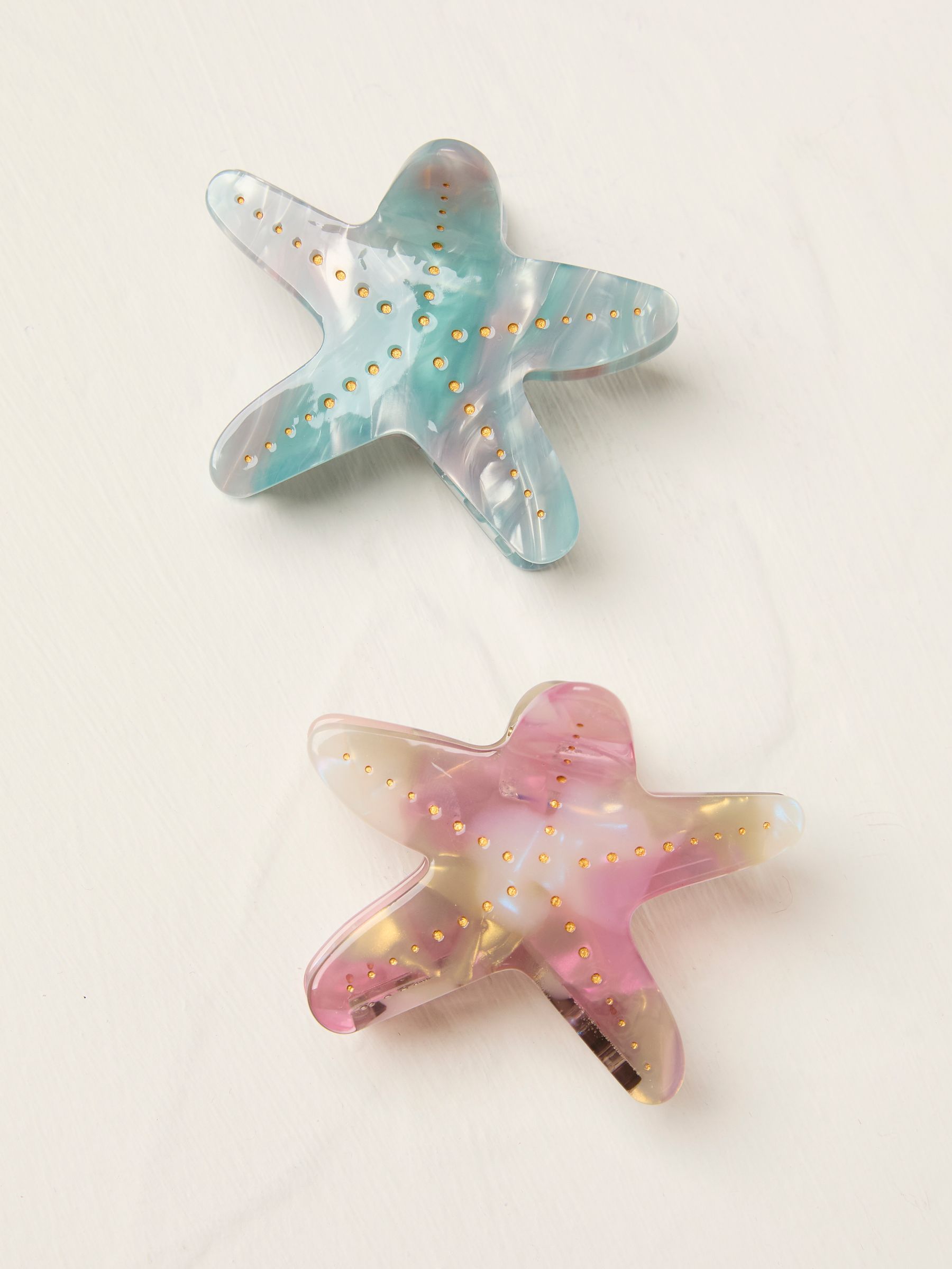 Multi Starfish Hair Clips - Image 1 of 3